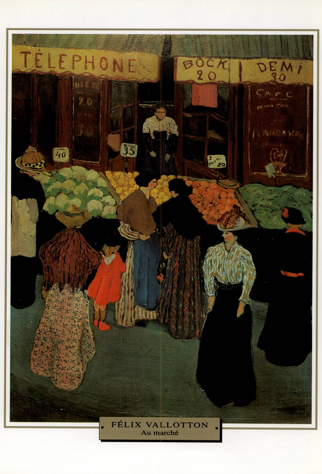 Prévisualisation du document Félix VALLOTTON : AU MARCHÉ