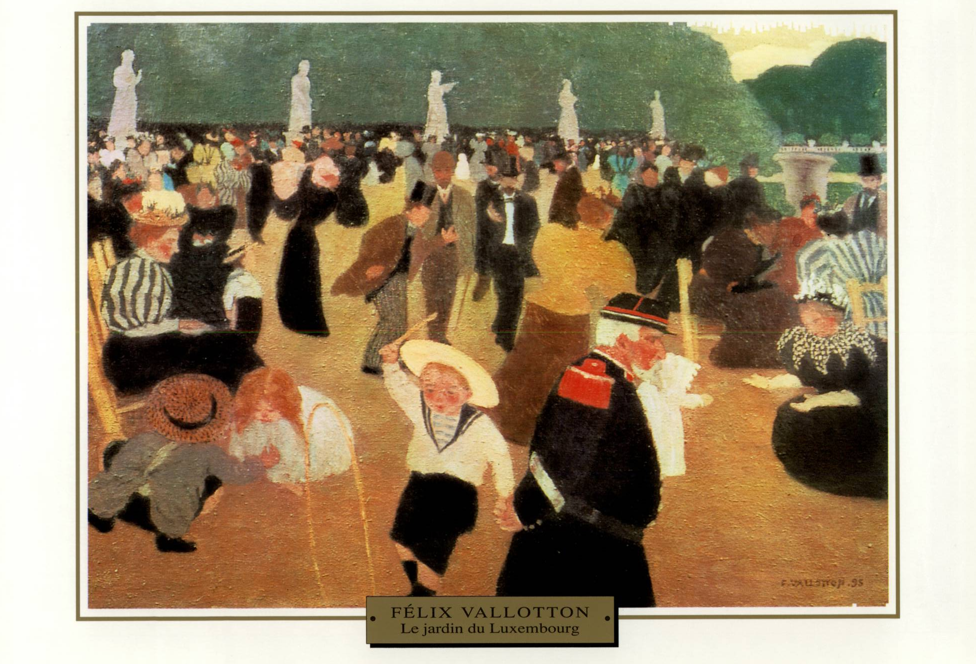 Prévisualisation du document Félix VALLOTTON  : LE JARDIN DU LUXEMBOURG