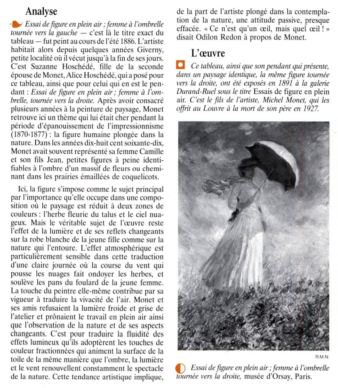 Prévisualisation du document FEMME À L'OMBRELLE de MONET