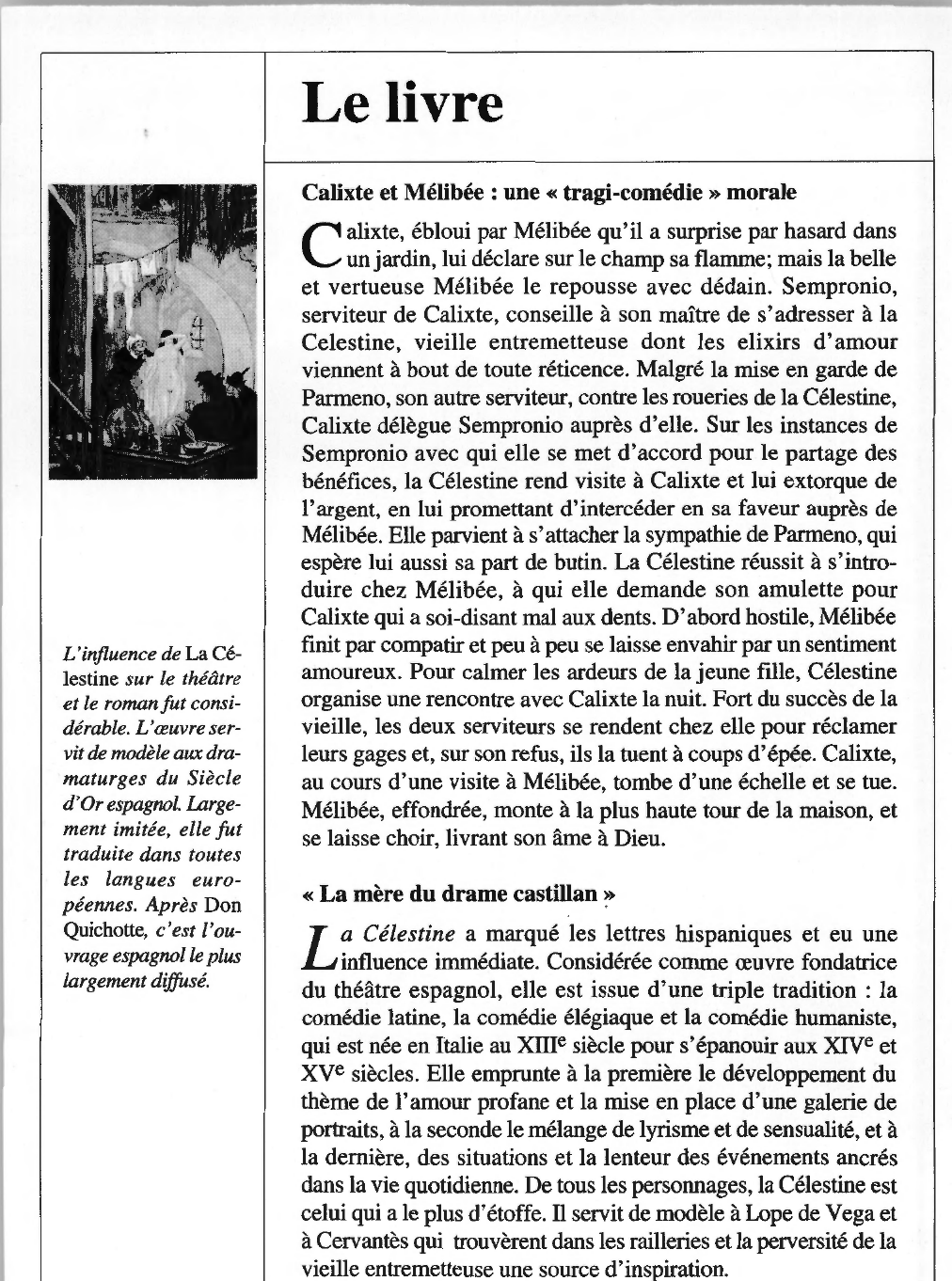 Prévisualisation du document Fernando de ROJAS : La Célestine
