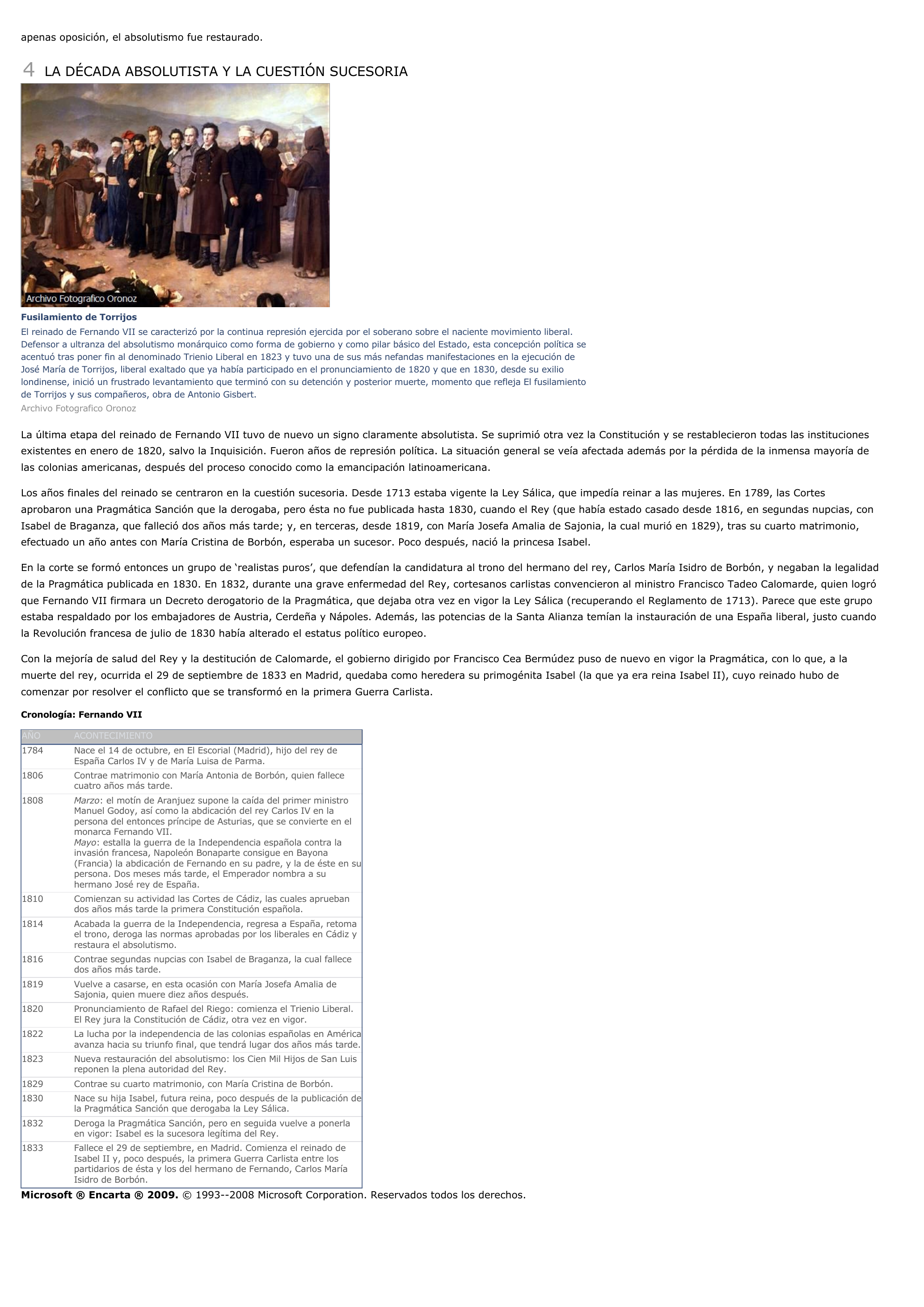 Prévisualisation du document Fernando VII - historia.