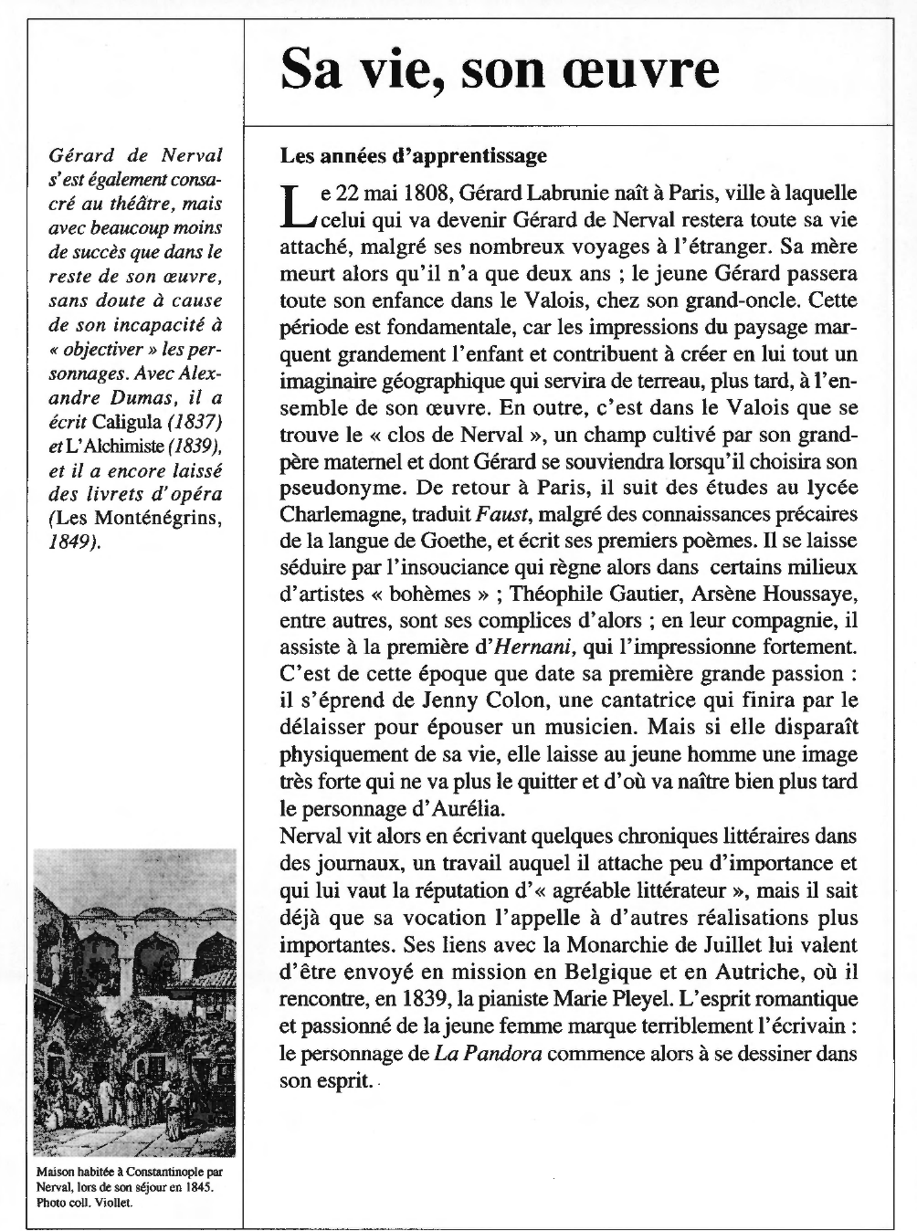 Prévisualisation du document Fiche Auteur : Gérard de NERVAL