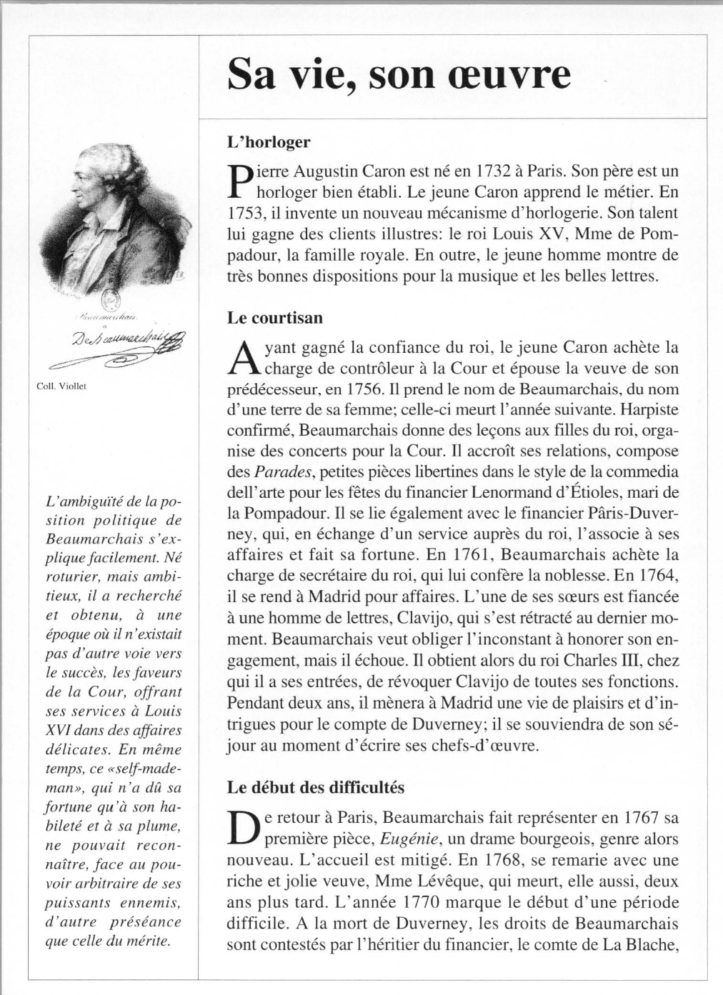 Prévisualisation du document Fiche auteur : Pierre Augustin Caron de BEAUMARCHAIS