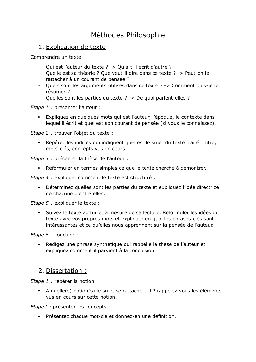 Prévisualisation du document Fiche Bac 2024 philosophie