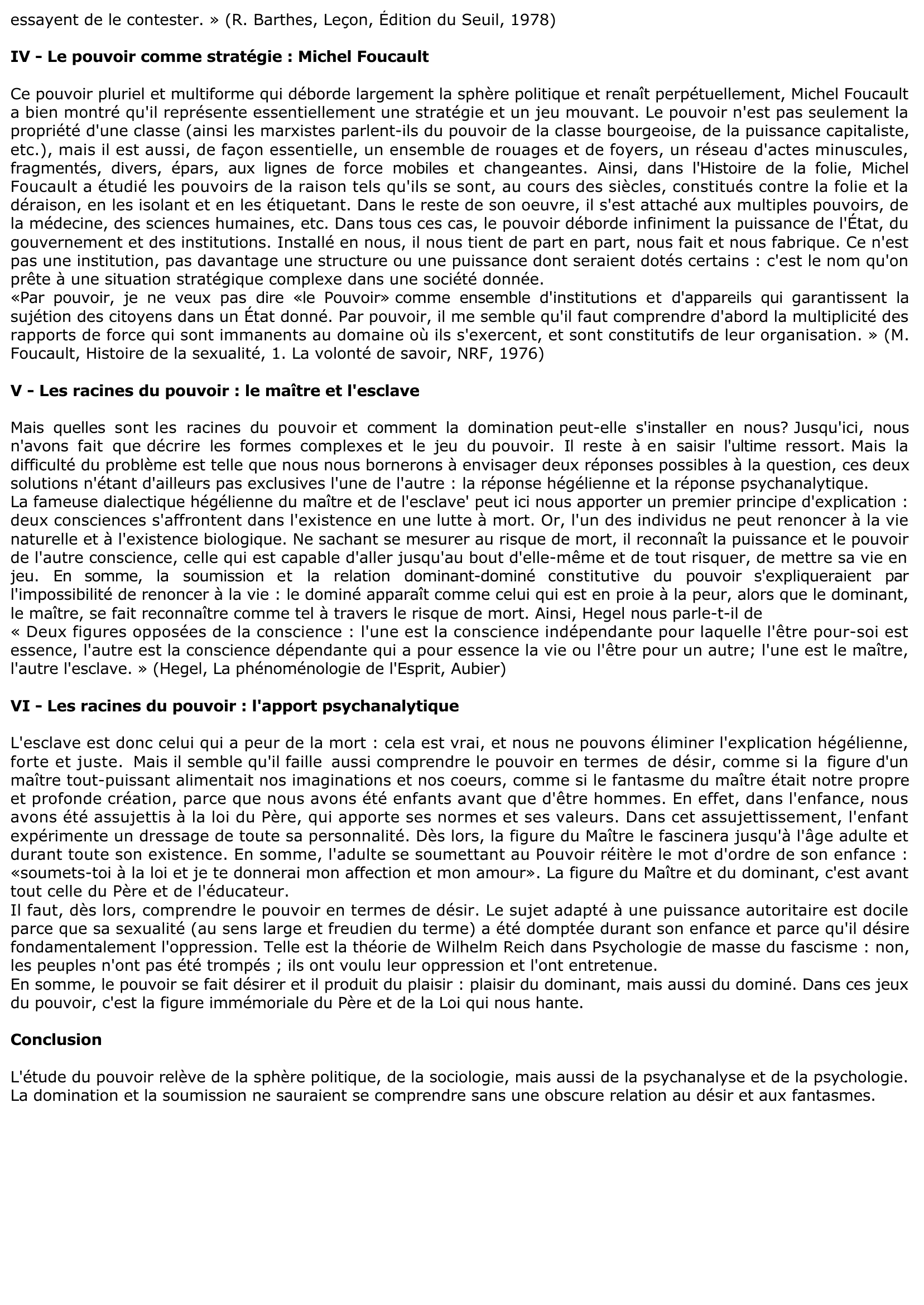 Prévisualisation du document Fiche de cours en philo : LE POUVOIR	.