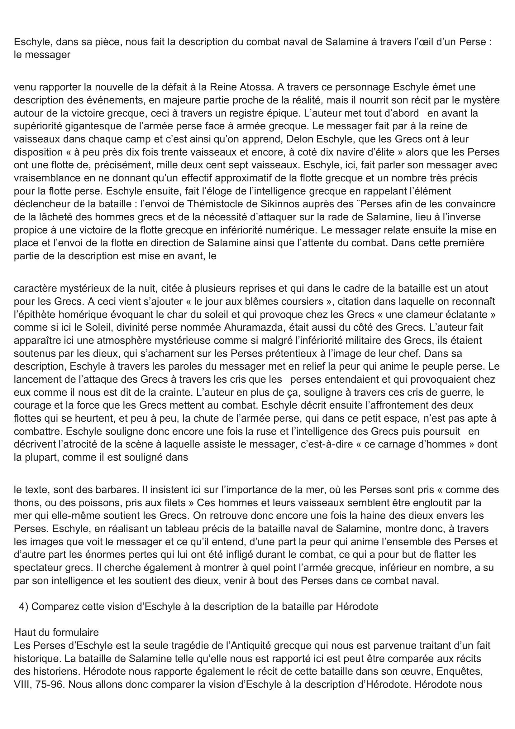 Prévisualisation du document Fiche De Lectue : Sur Les Perses D'Eschyle