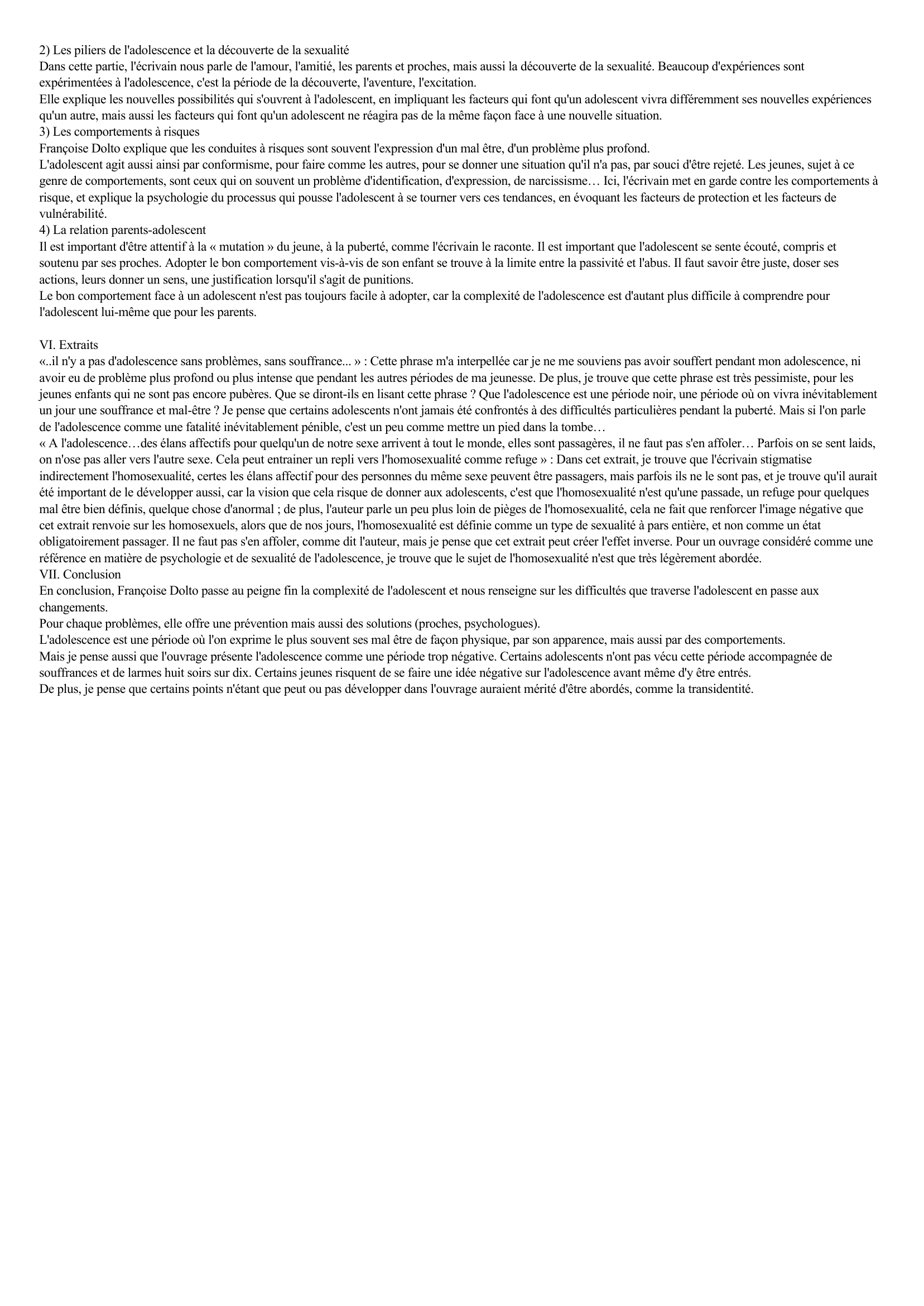 Prévisualisation du document FICHE DE LECTURE : DOLTO, Françoise - Le complexe du homard ou Paroles pour adolescents