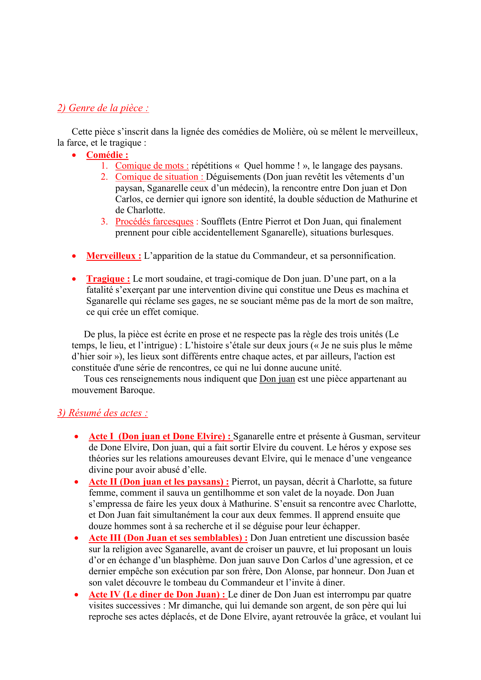 Prévisualisation du document Fiche de lecture: Don juan, de Molière