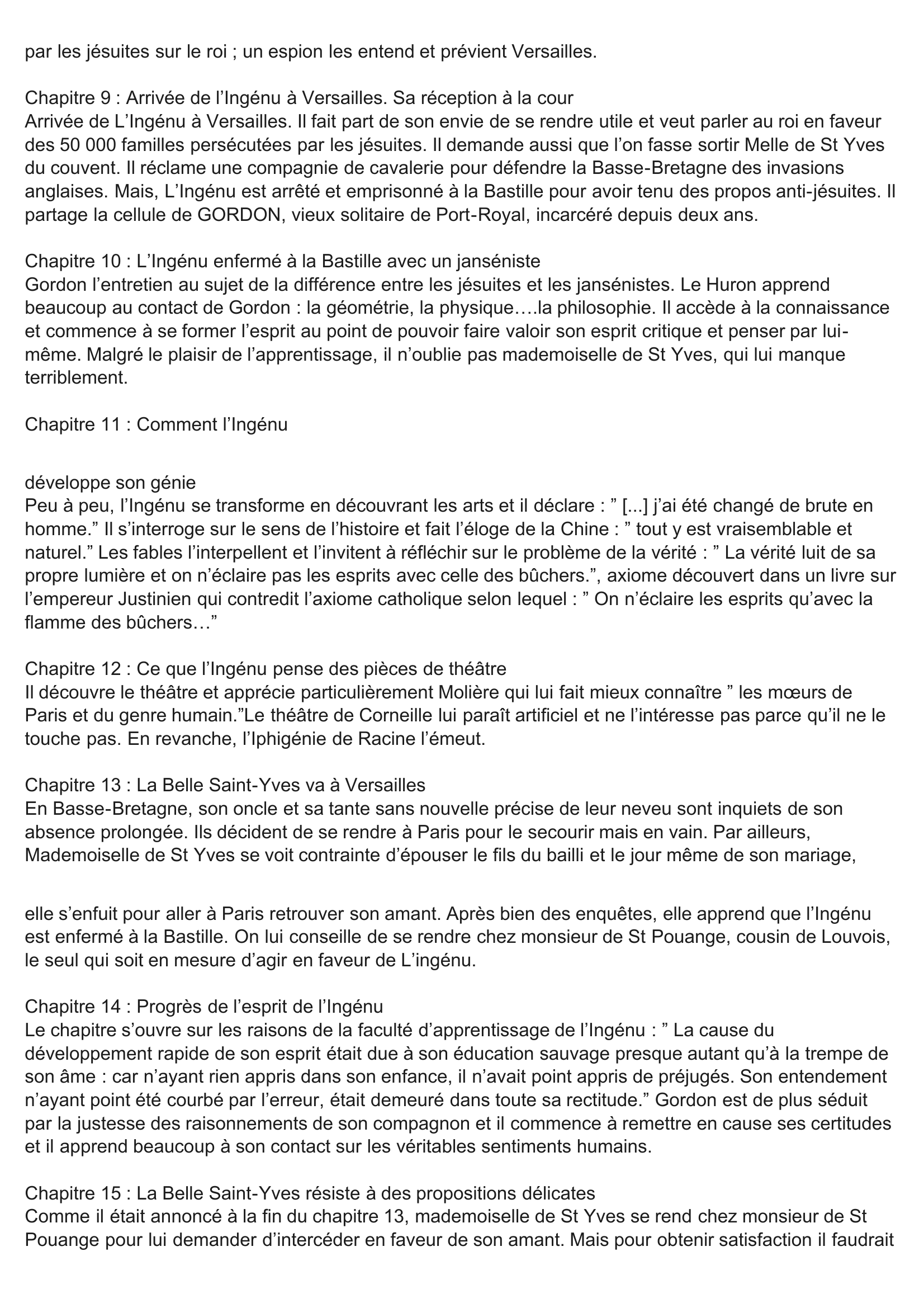 Prévisualisation du document Fiche de Lecture « L'Ingénu » de Voltaire