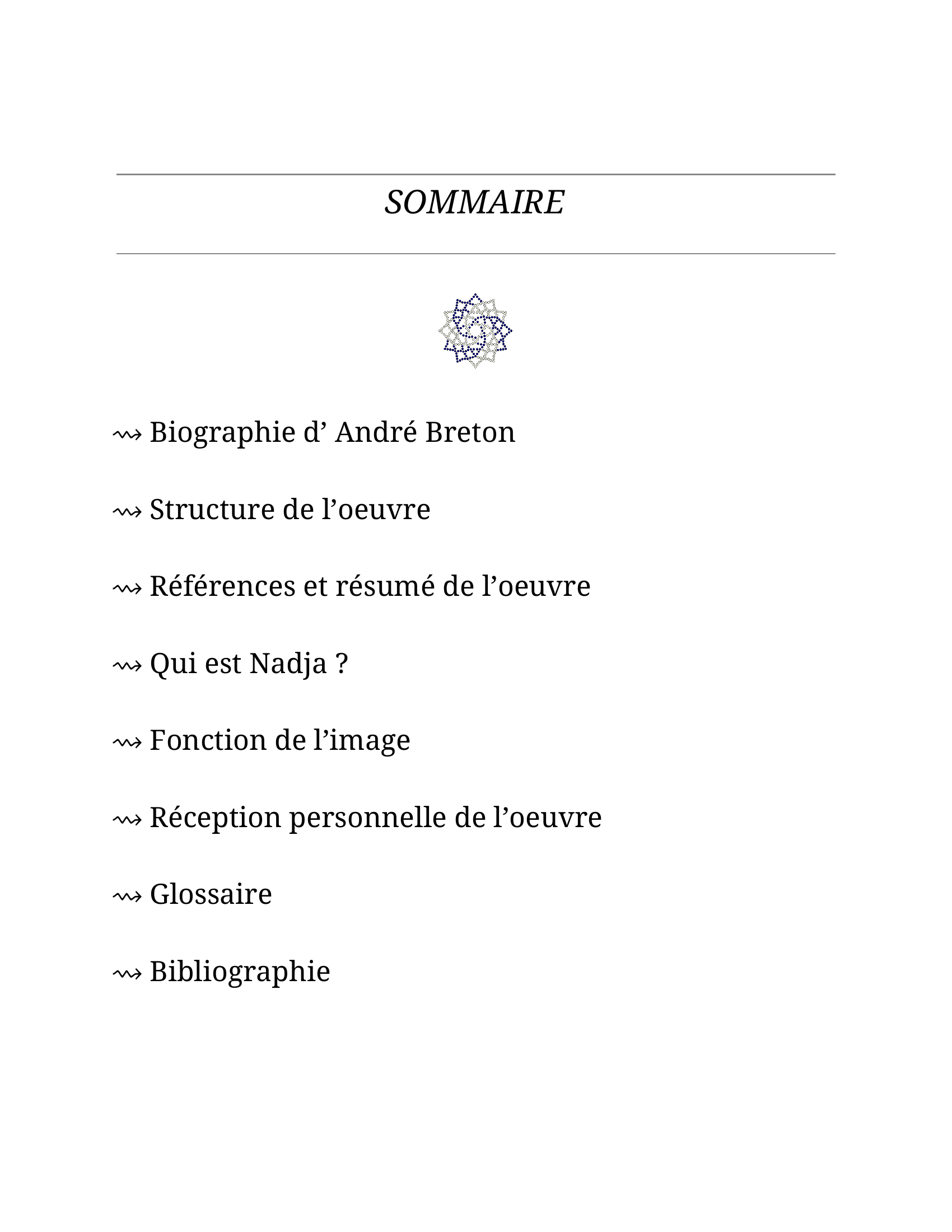 Prévisualisation du document Fiche de Lecture Nadja André Breton