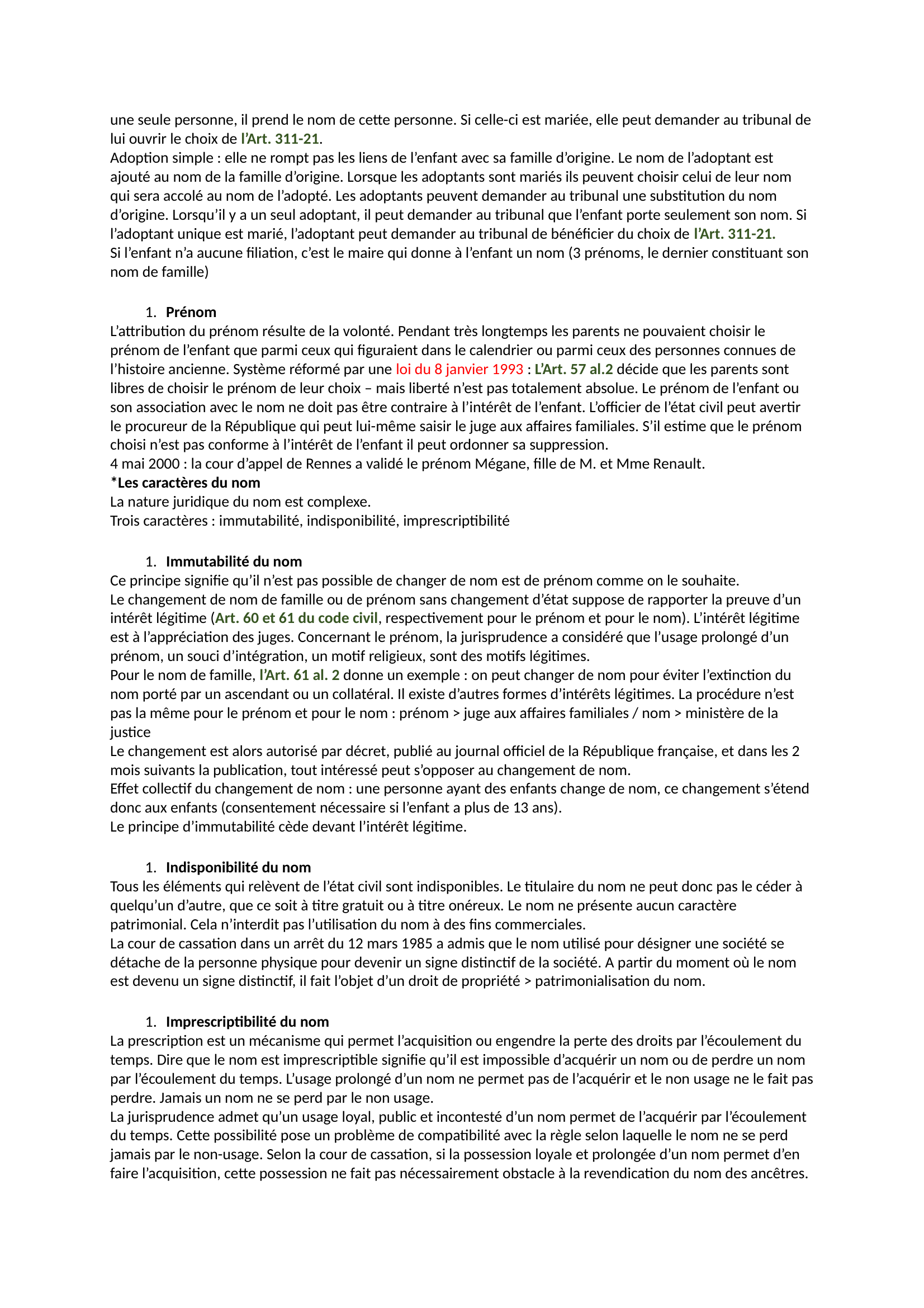 Prévisualisation du document FICHE DE REVISION DROIT DES PERSONNES POUR CONTR. SC3