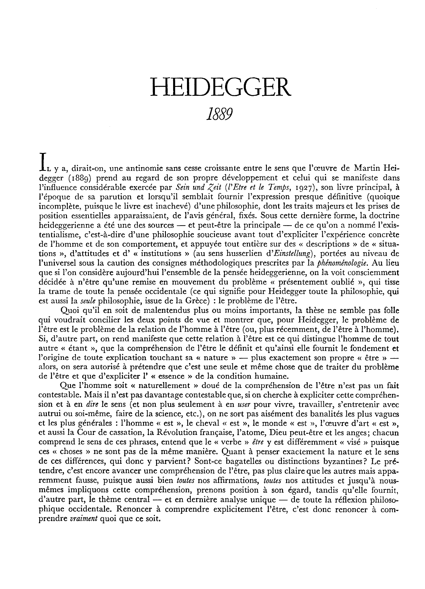 Prévisualisation du document FICHE DE REVISION: HEIDEGGER