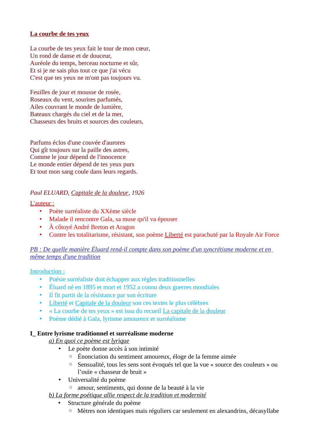 Prévisualisation du document Fiche de synthèse analyse de la courbe de tes yeux de ponge