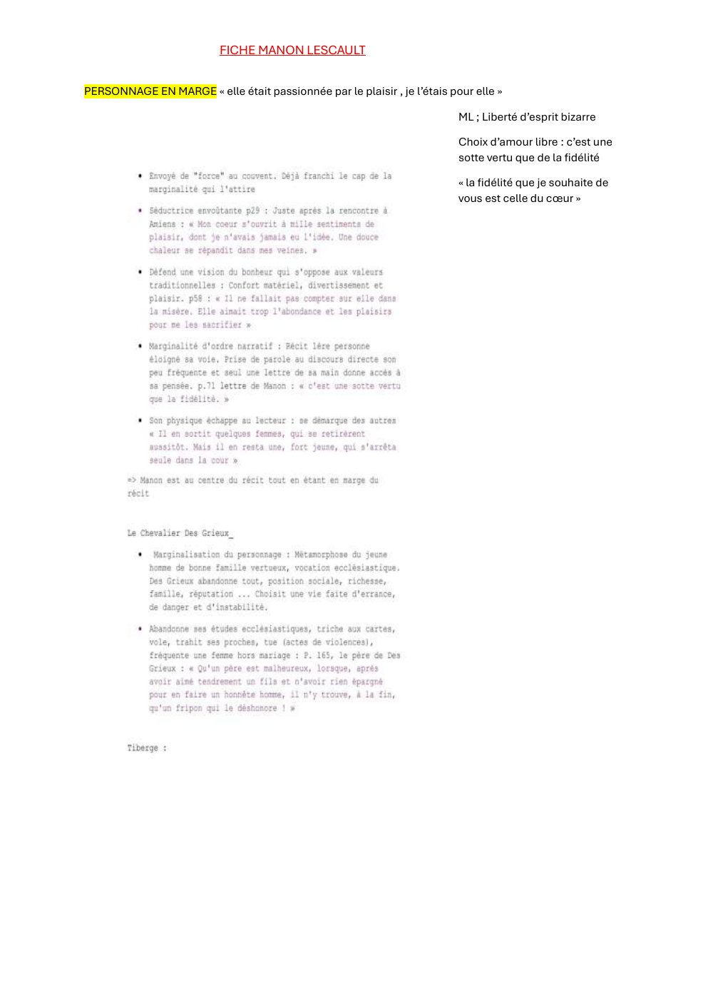 Prévisualisation du document fiche dissertation manon lescault