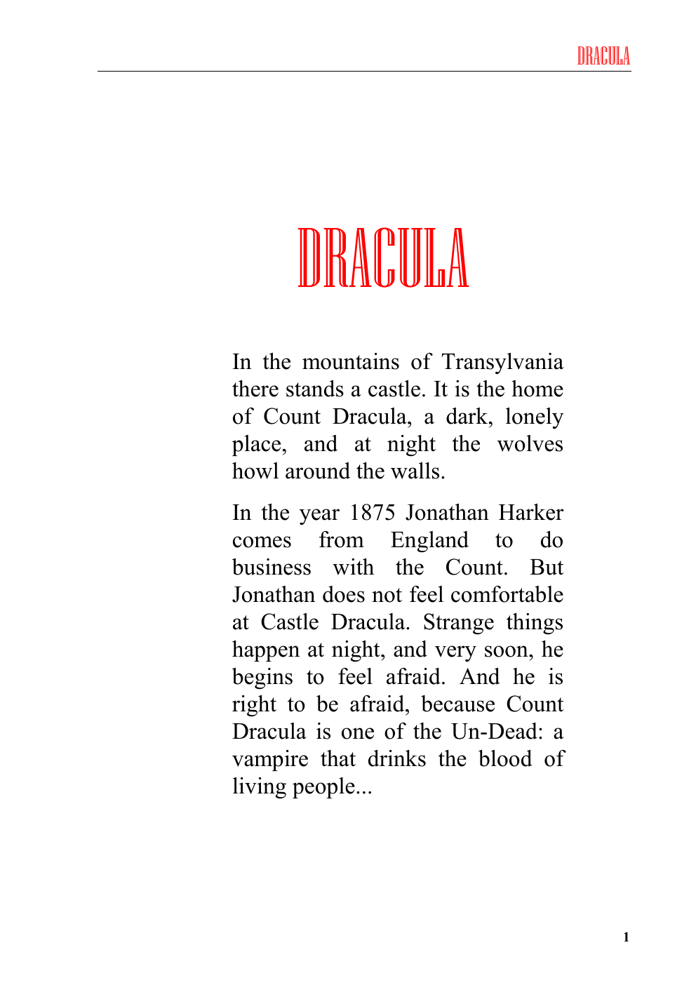 Prévisualisation du document FICHE: DRACULA