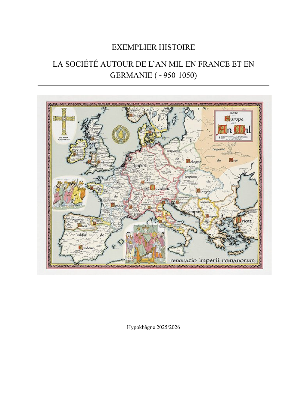 Prévisualisation du document fiche histoire, france et germanie autour de l'an mil ( 950-1050) CPGE AL
