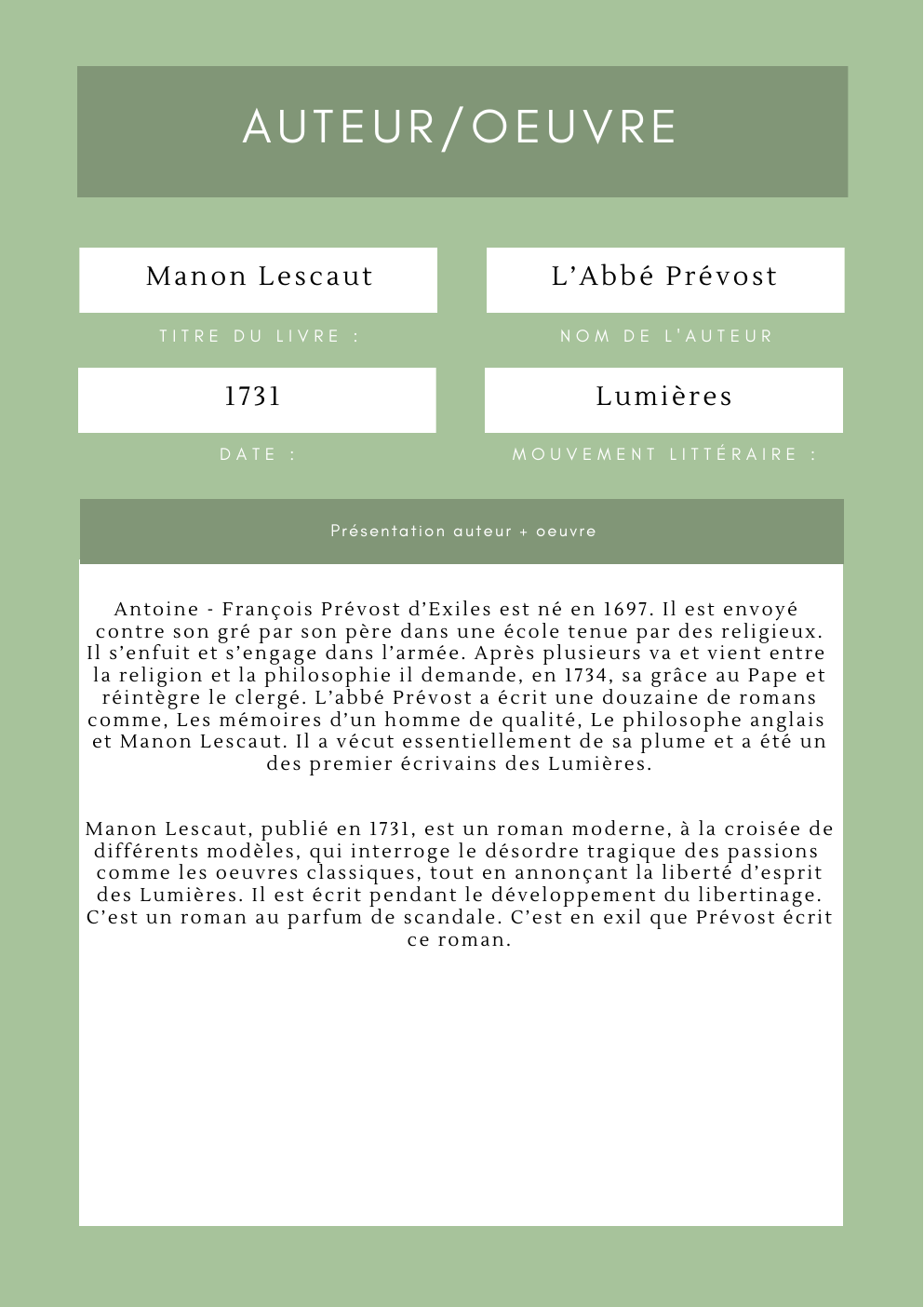Prévisualisation du document fiche sur manon lescaut