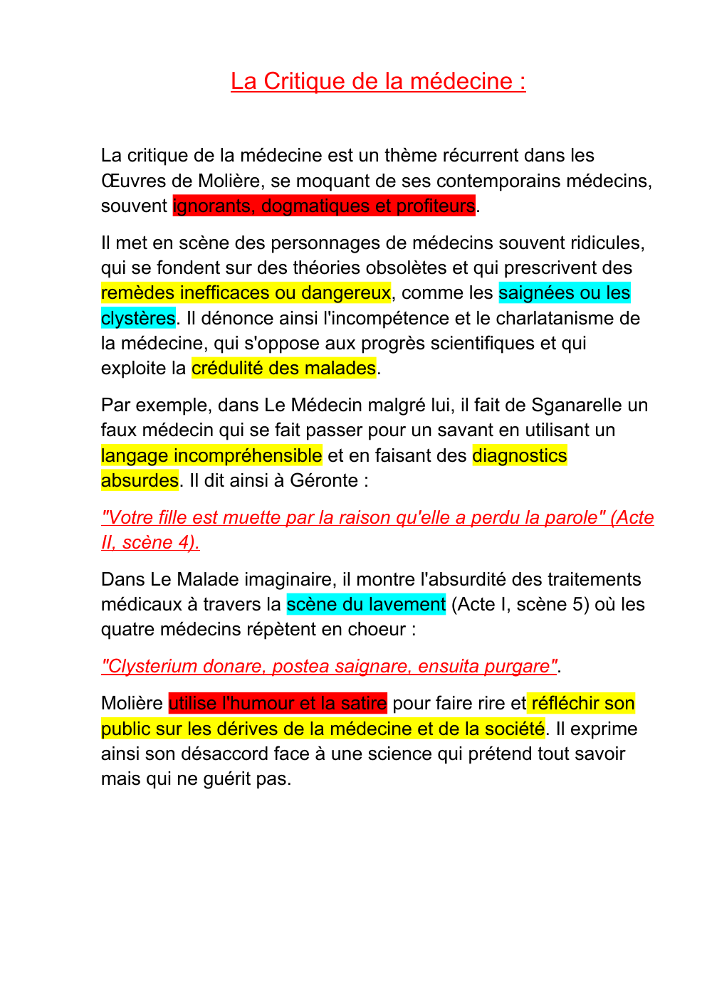 Prévisualisation du document Fiches citations théatre bac