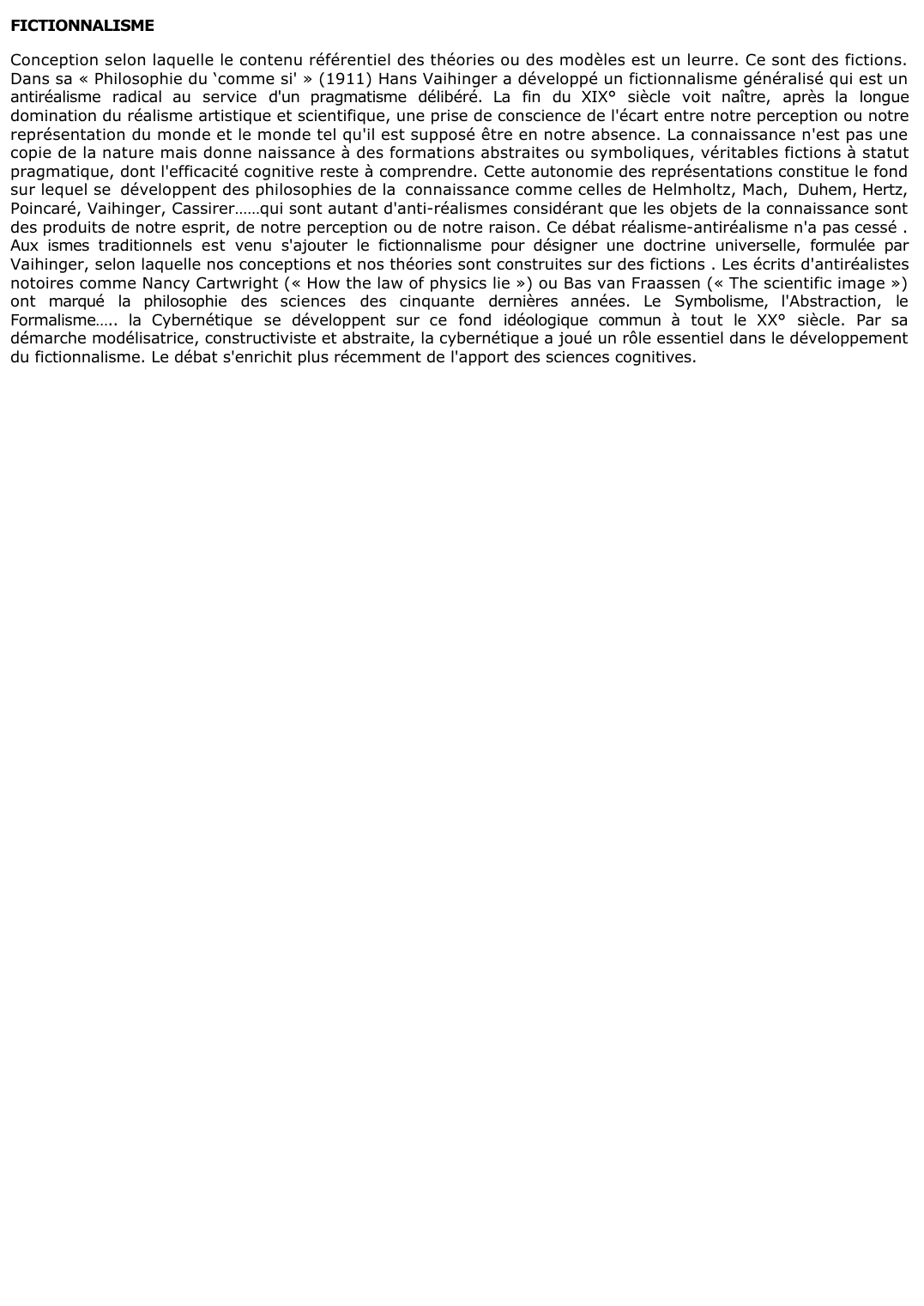 Prévisualisation du document FICTIONNALISME