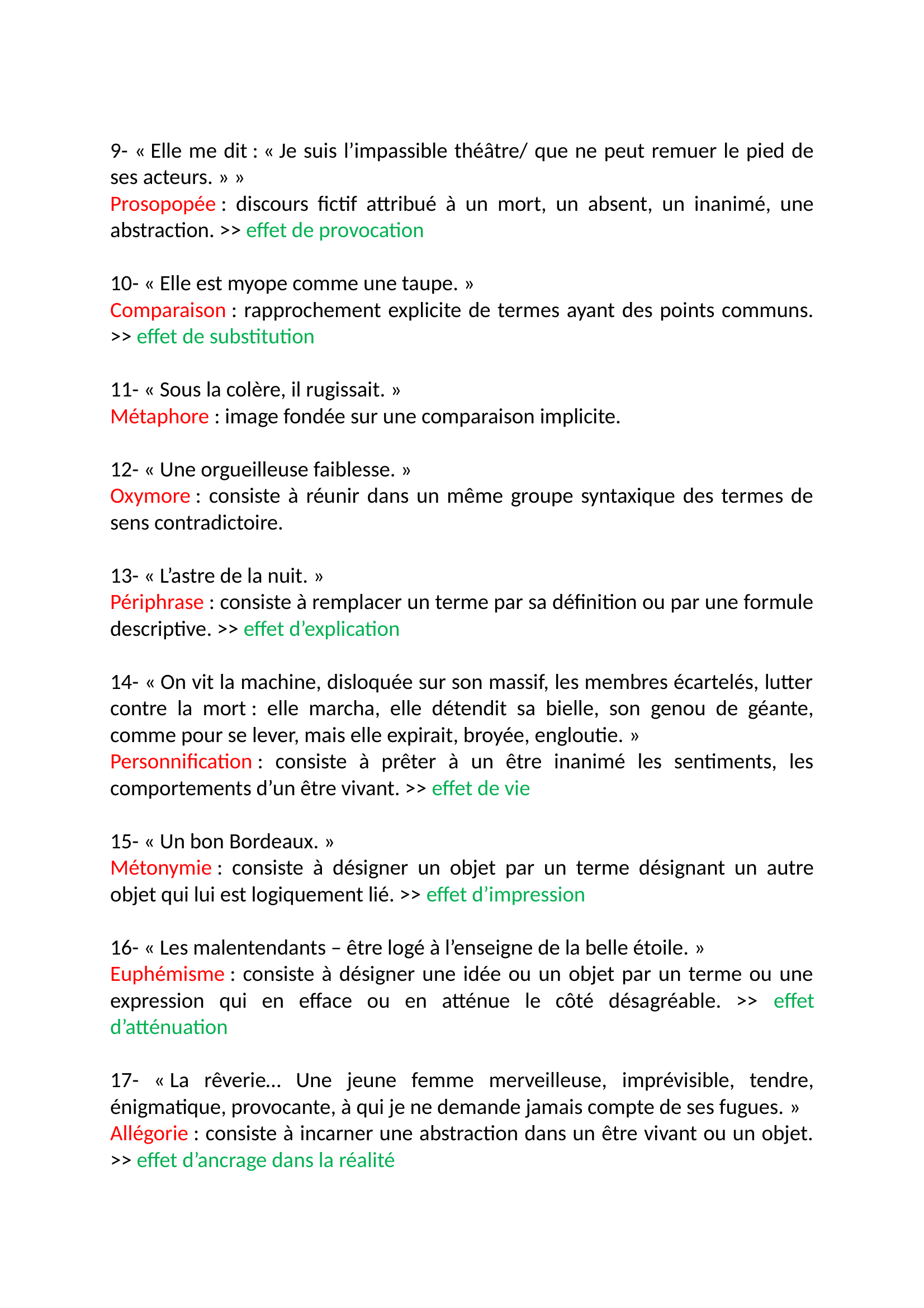 Prévisualisation du document Figures de style