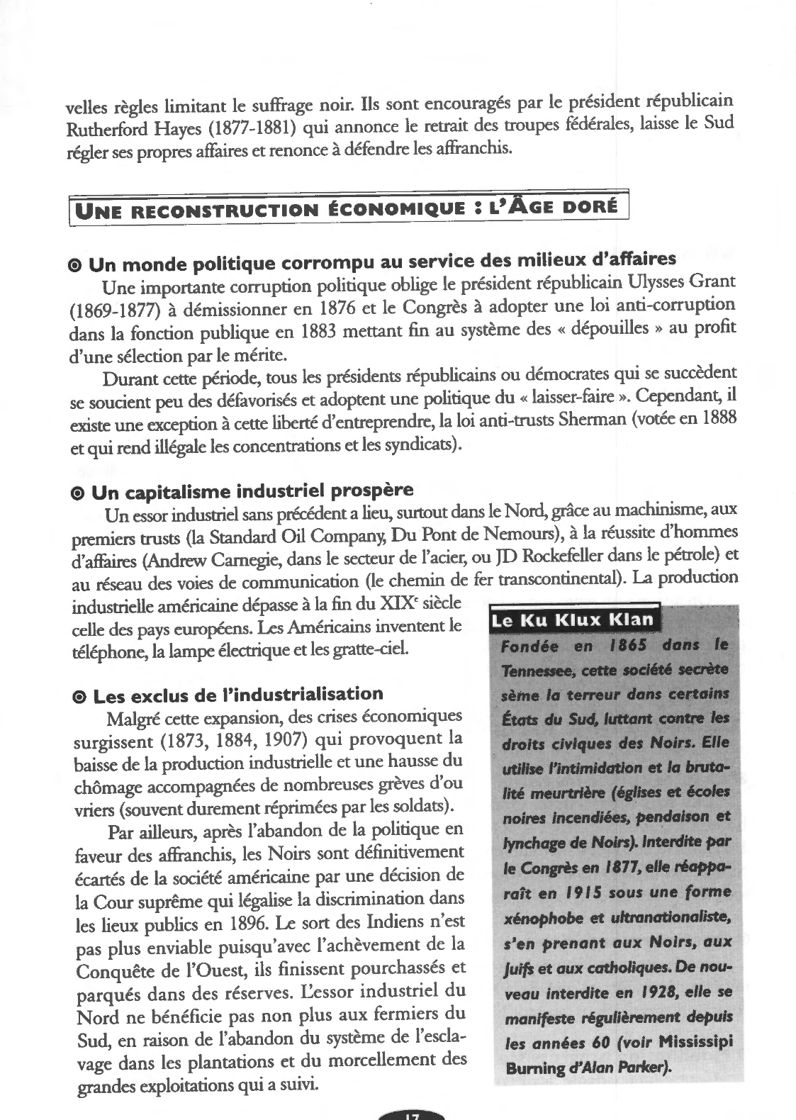 Prévisualisation du document Fin de la guerre de Sécession (histoire des USA)