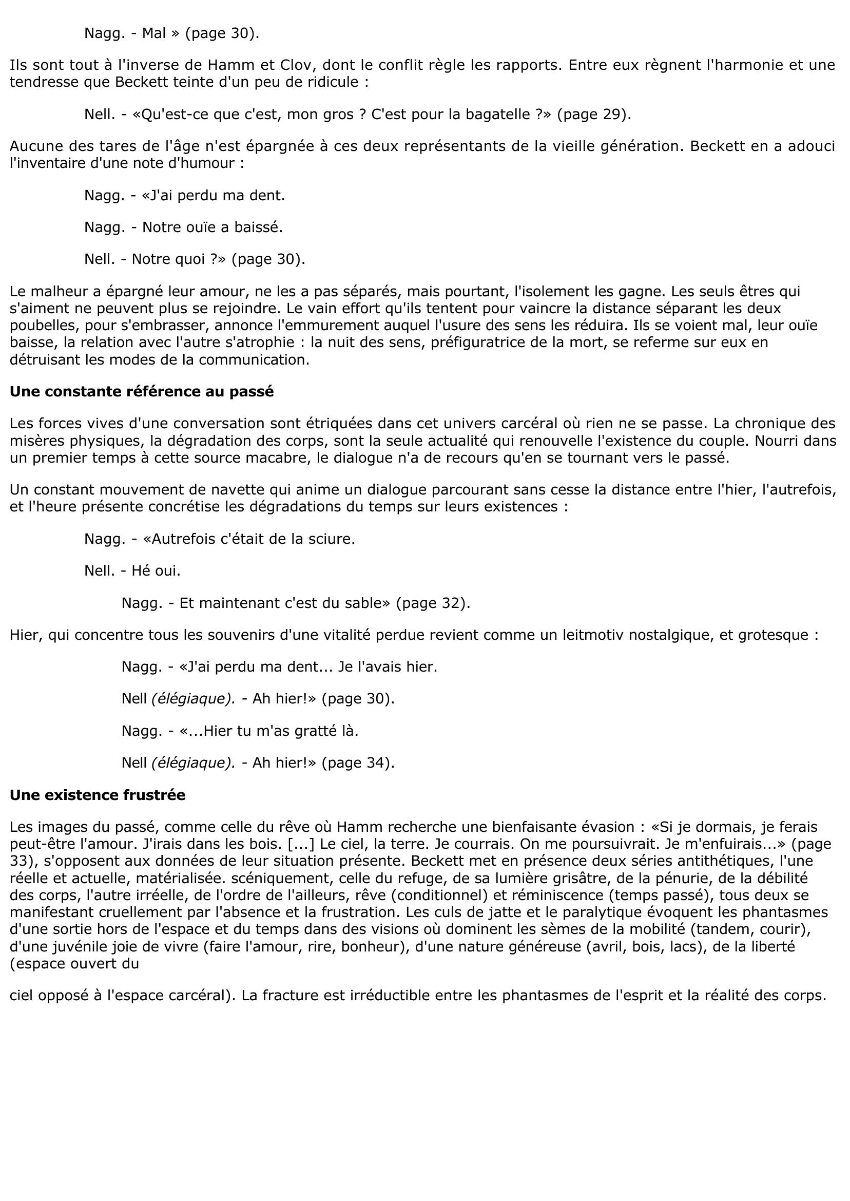 Prévisualisation du document Fin de partie - ACTE I - DIVISION 2 (Beckett)