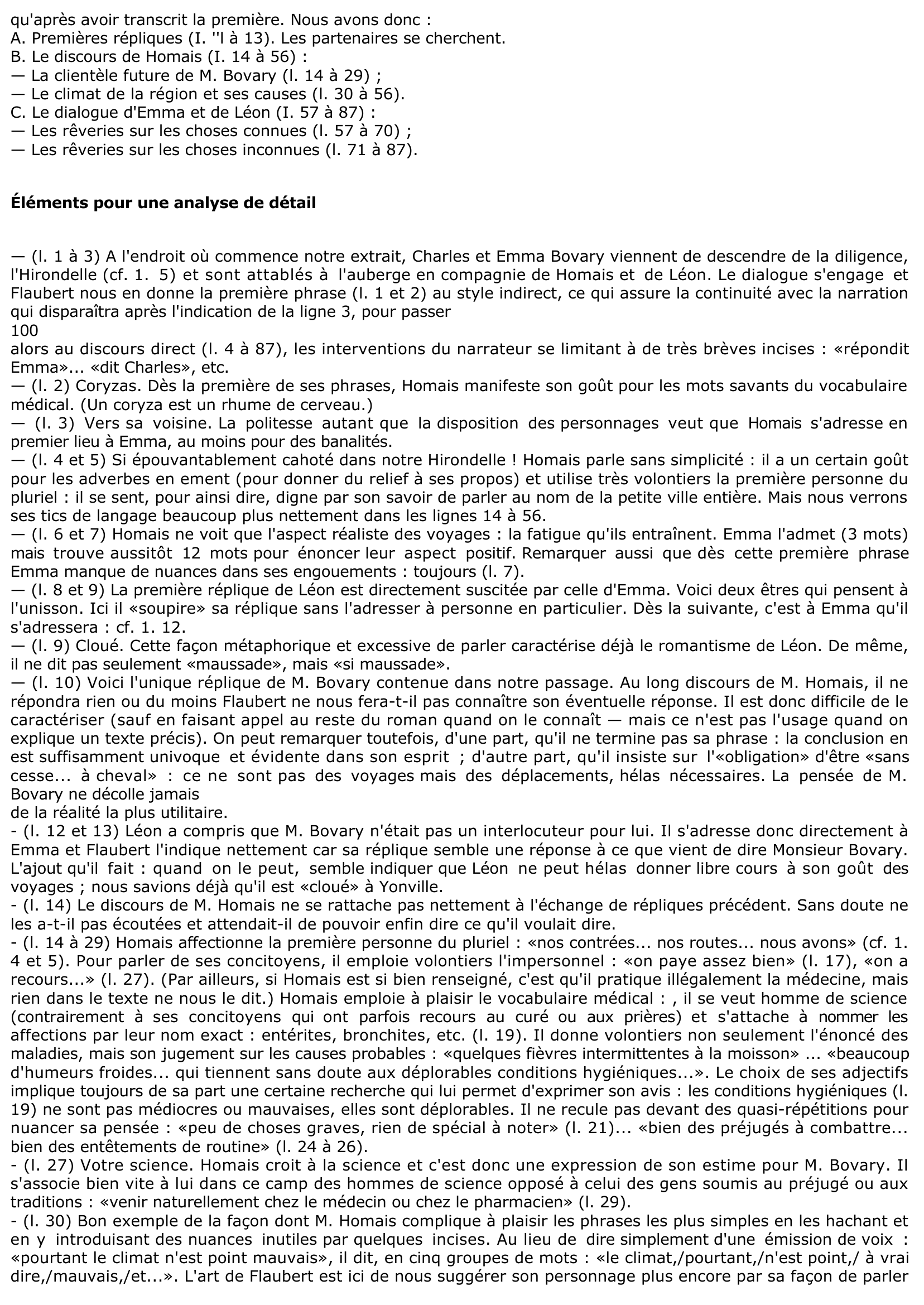 Prévisualisation du document FLAUBERT: Madame Bovary - Deuxième Partie