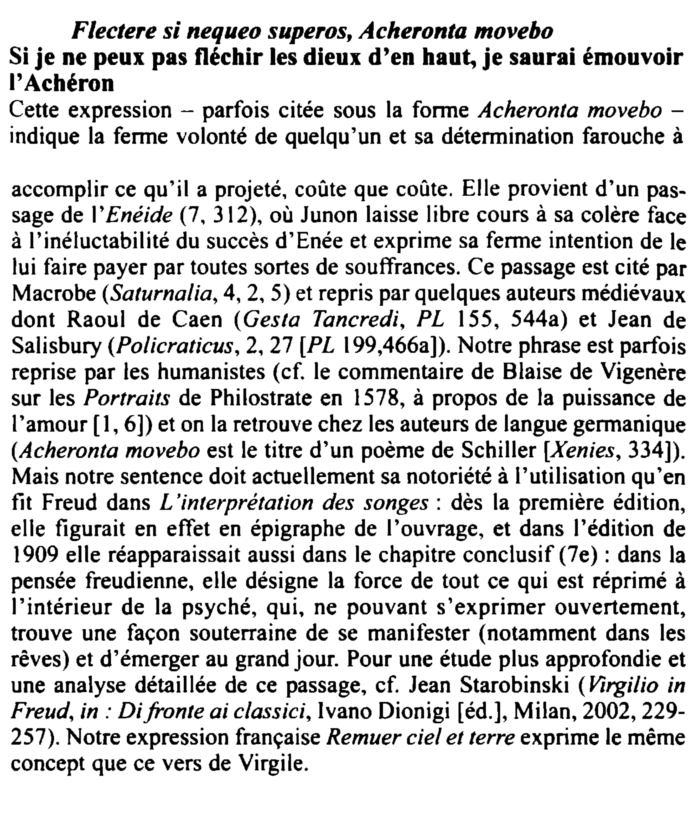 Prévisualisation du document Flectere si nequeo superos, Acheronta movebo