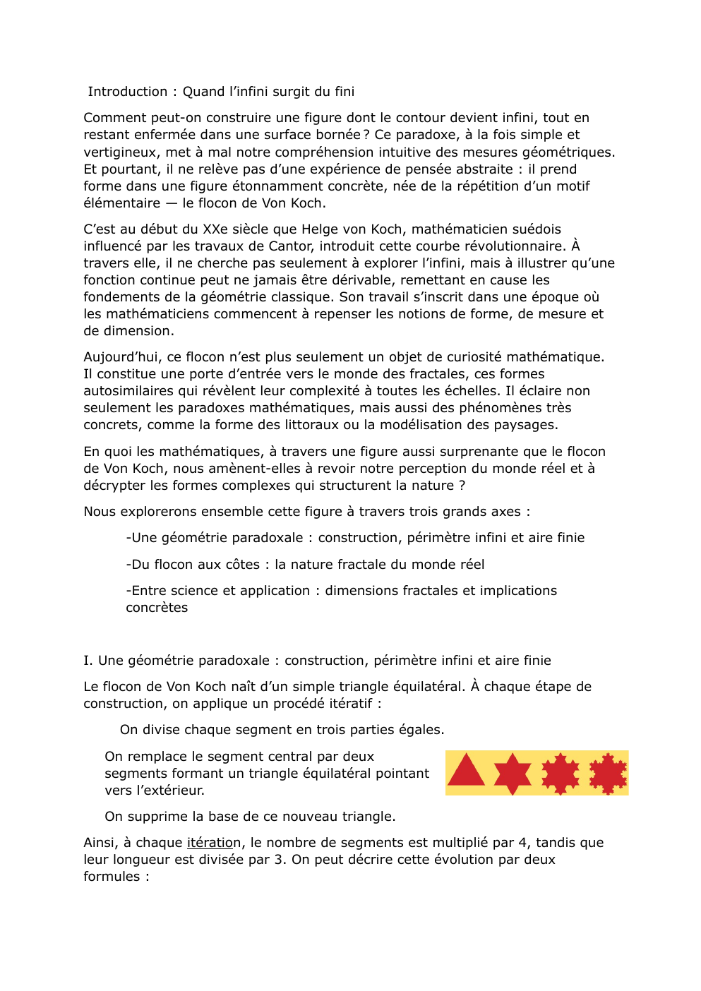 Prévisualisation du document Flocon de von koch