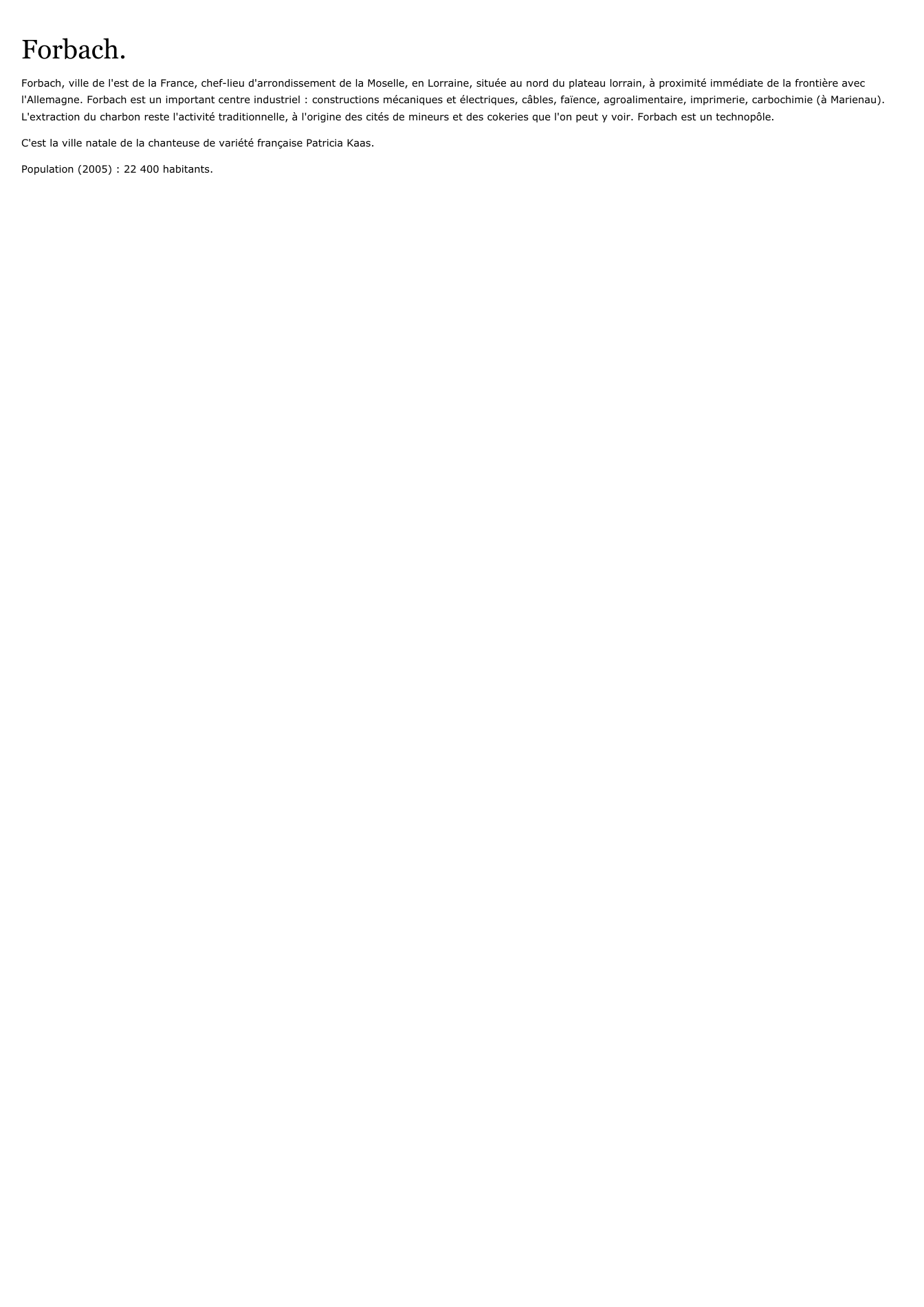 Prévisualisation du document Forbach.