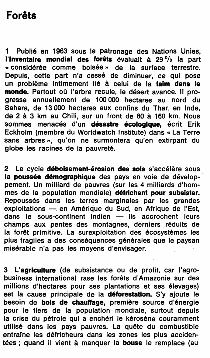 Prévisualisation du document Forêts