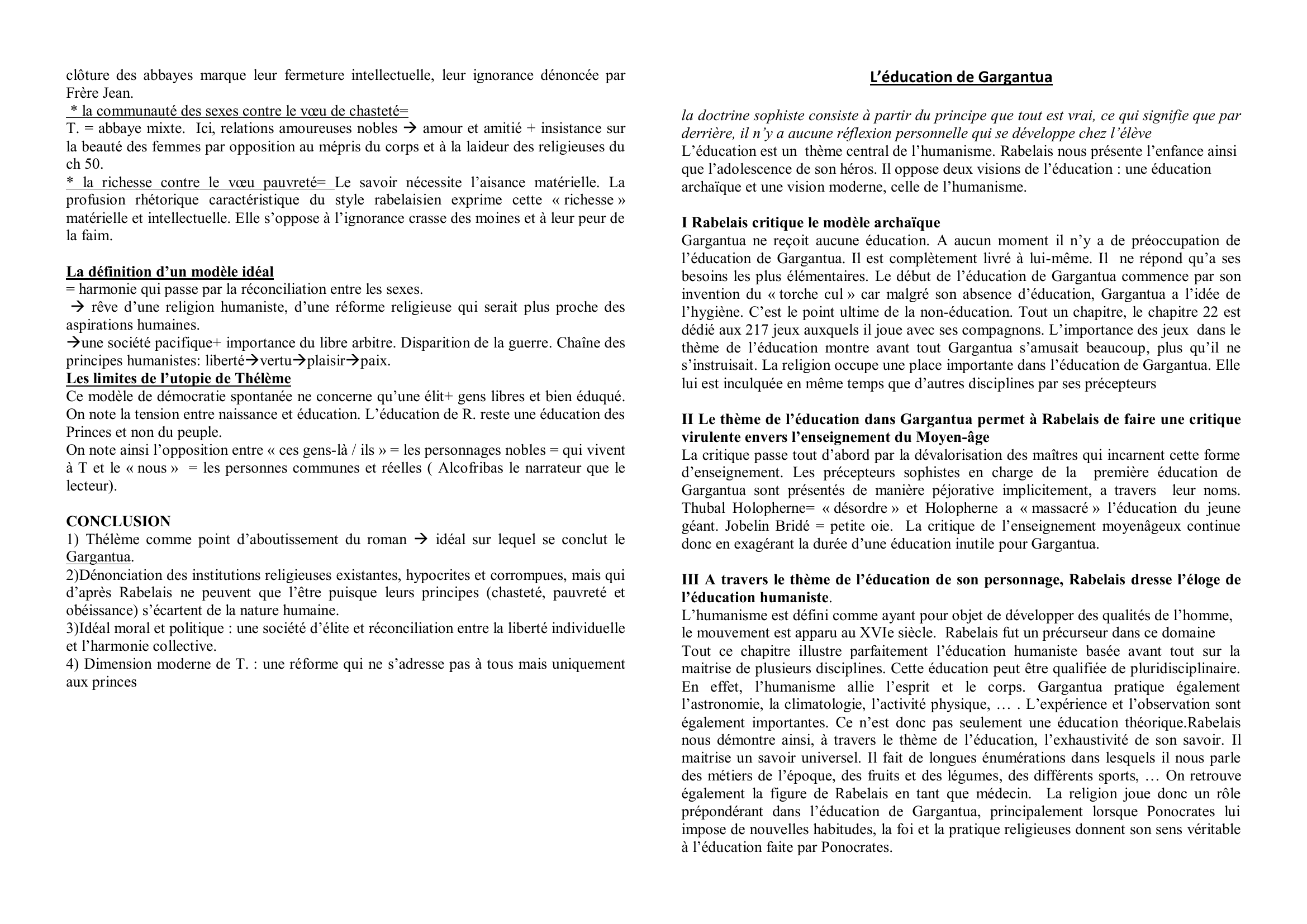 Prévisualisation du document Formes et fonctions du comique dans Gargantua