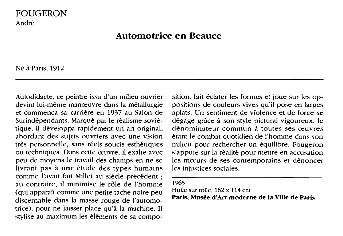 Prévisualisation du document FOUGERON André : Automotrice en Beauce