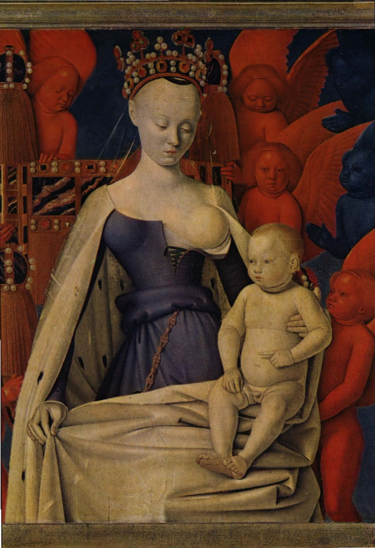 Prévisualisation du document FOUQUET
Jean:
La Vierge
à l'Enfant (analyse du tableau).