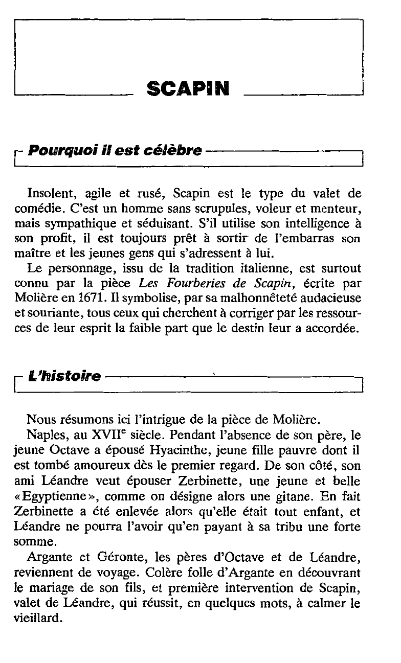 Prévisualisation du document Fourberies de Scapin, les [Molière] - fiche de lecture.