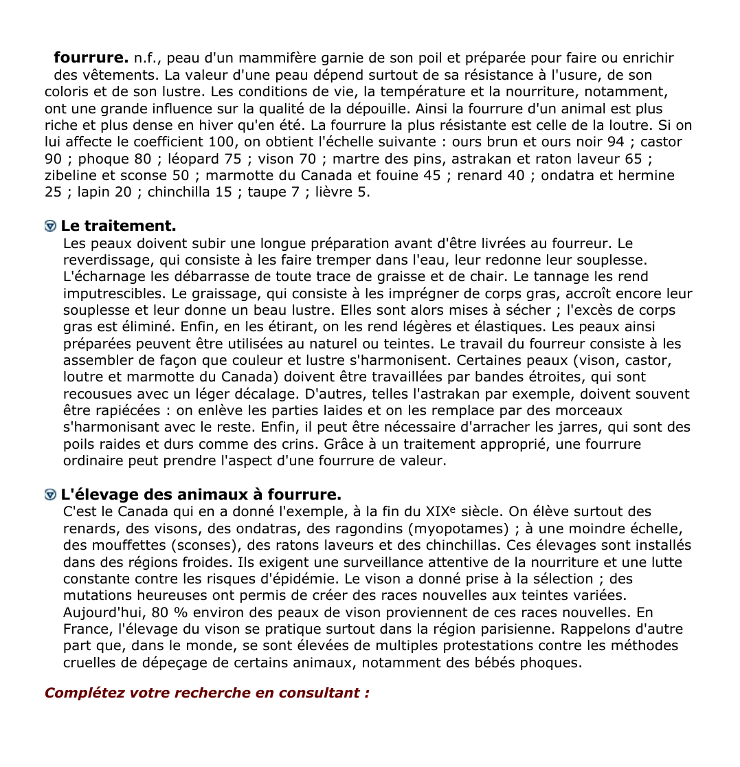 Prévisualisation du document fourrure.