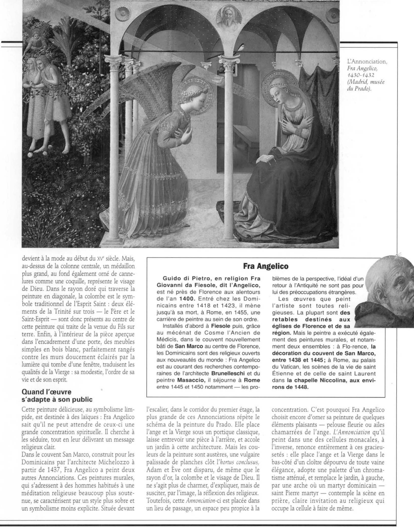Prévisualisation du document Fra Angelico: L'ANNONCIATION (analyse)