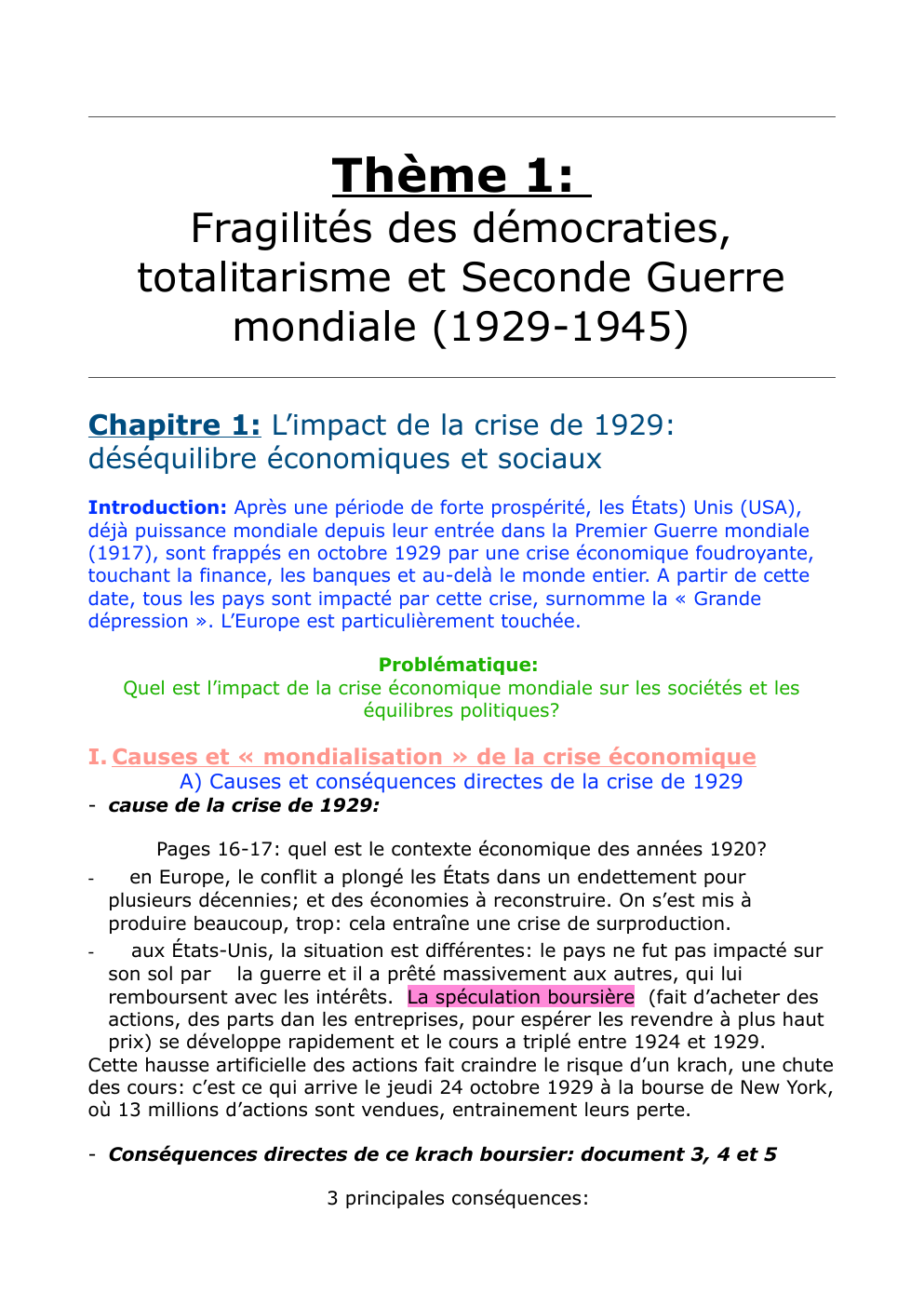 Prévisualisation du document Fragilités des démocraties, totalitarisme et Seconde Guerre mondiale (1929-1945)