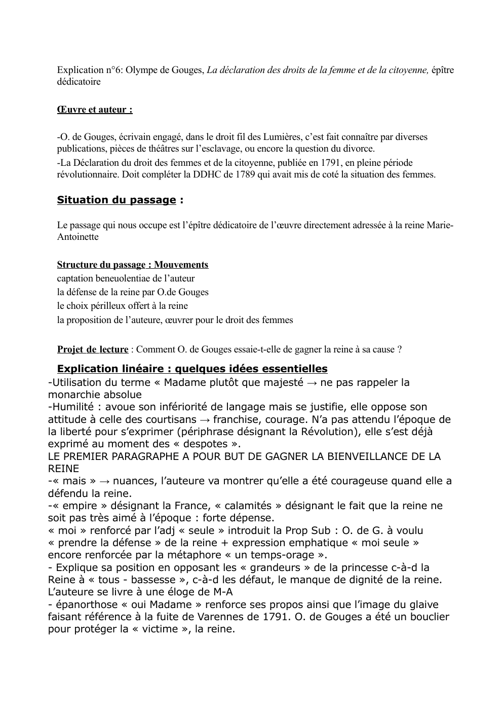 Prévisualisation du document francais 6 synthèse épitre dédicatoire DDFC