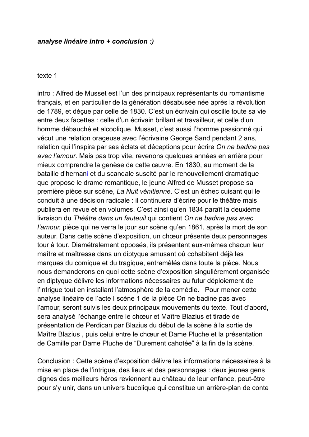 Prévisualisation du document francais analyse linéaire 2025: Alfred de Musset