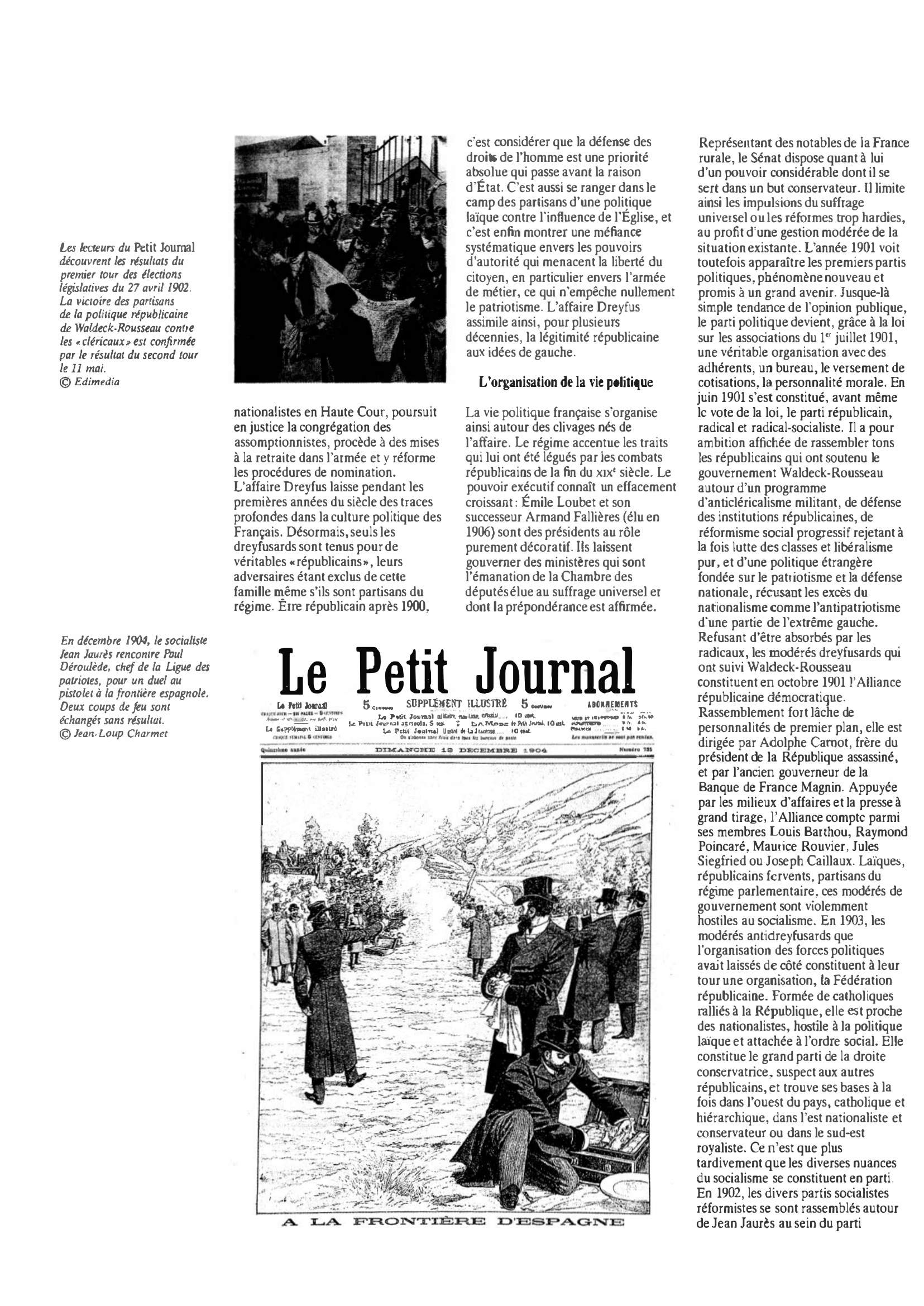 Prévisualisation du document France de 1900 à 1909 : Histoire