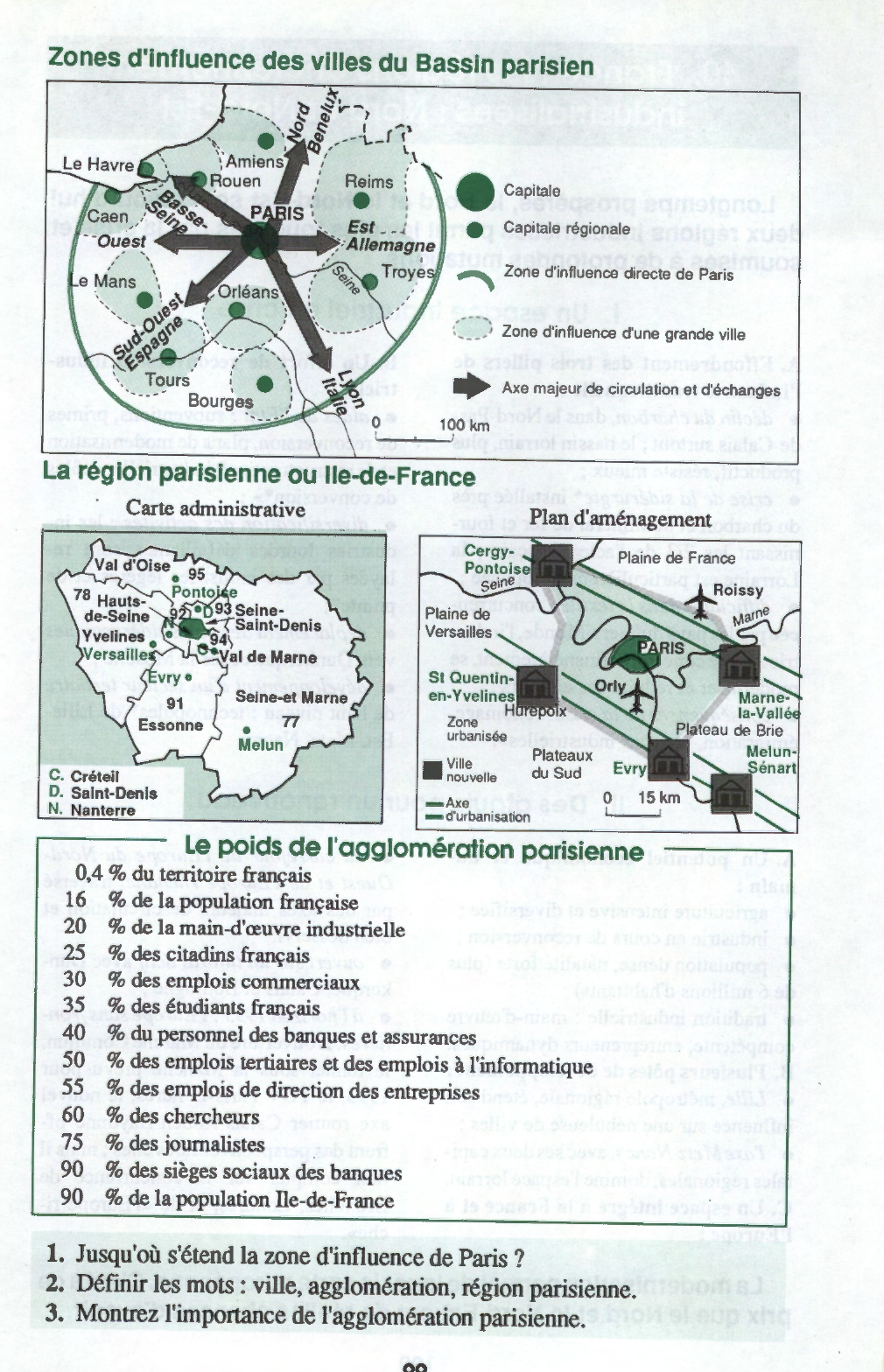Prévisualisation du document France: Paris et sa zone d'influence directe