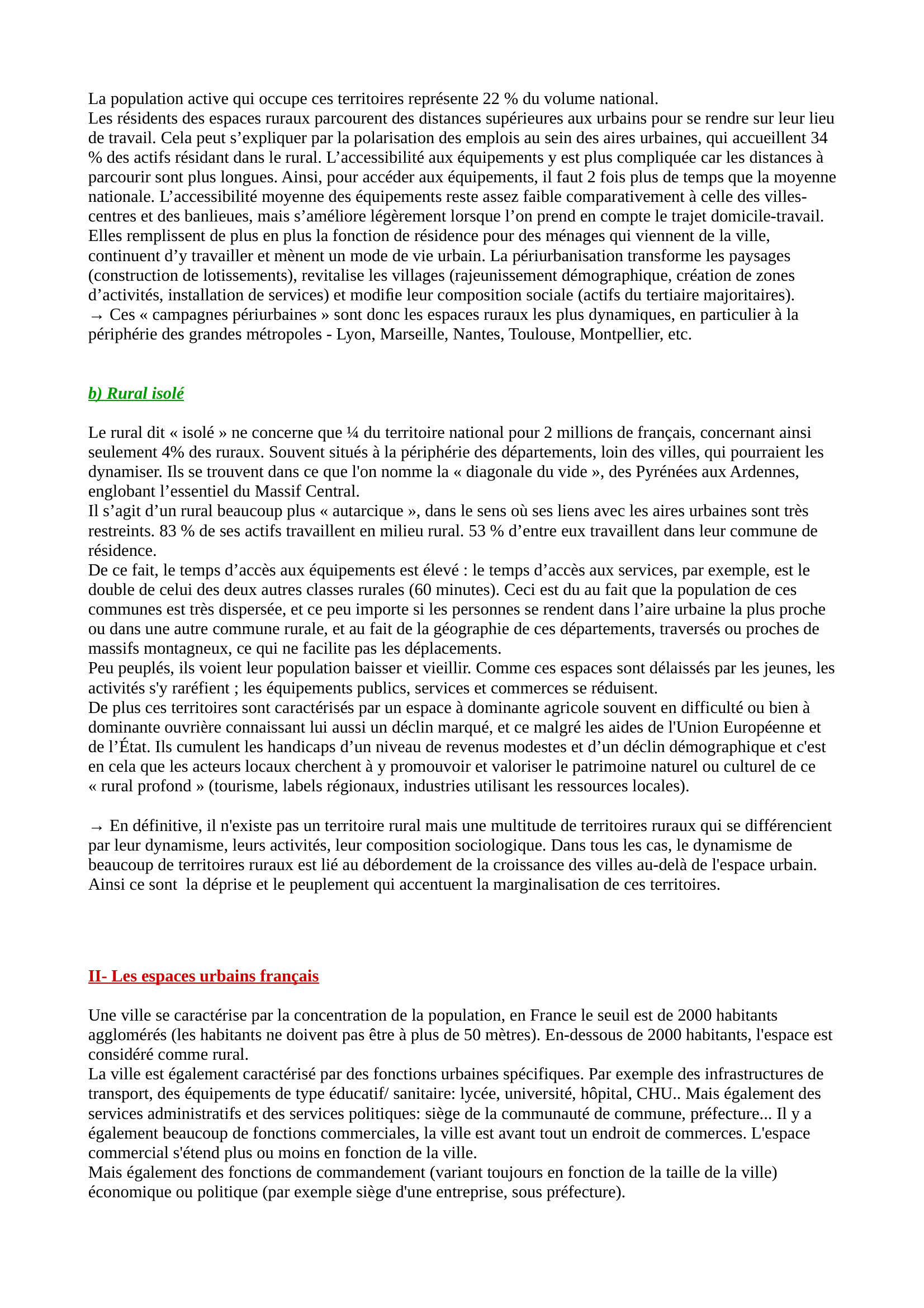 Prévisualisation du document Frances urbaines et Frances rurales