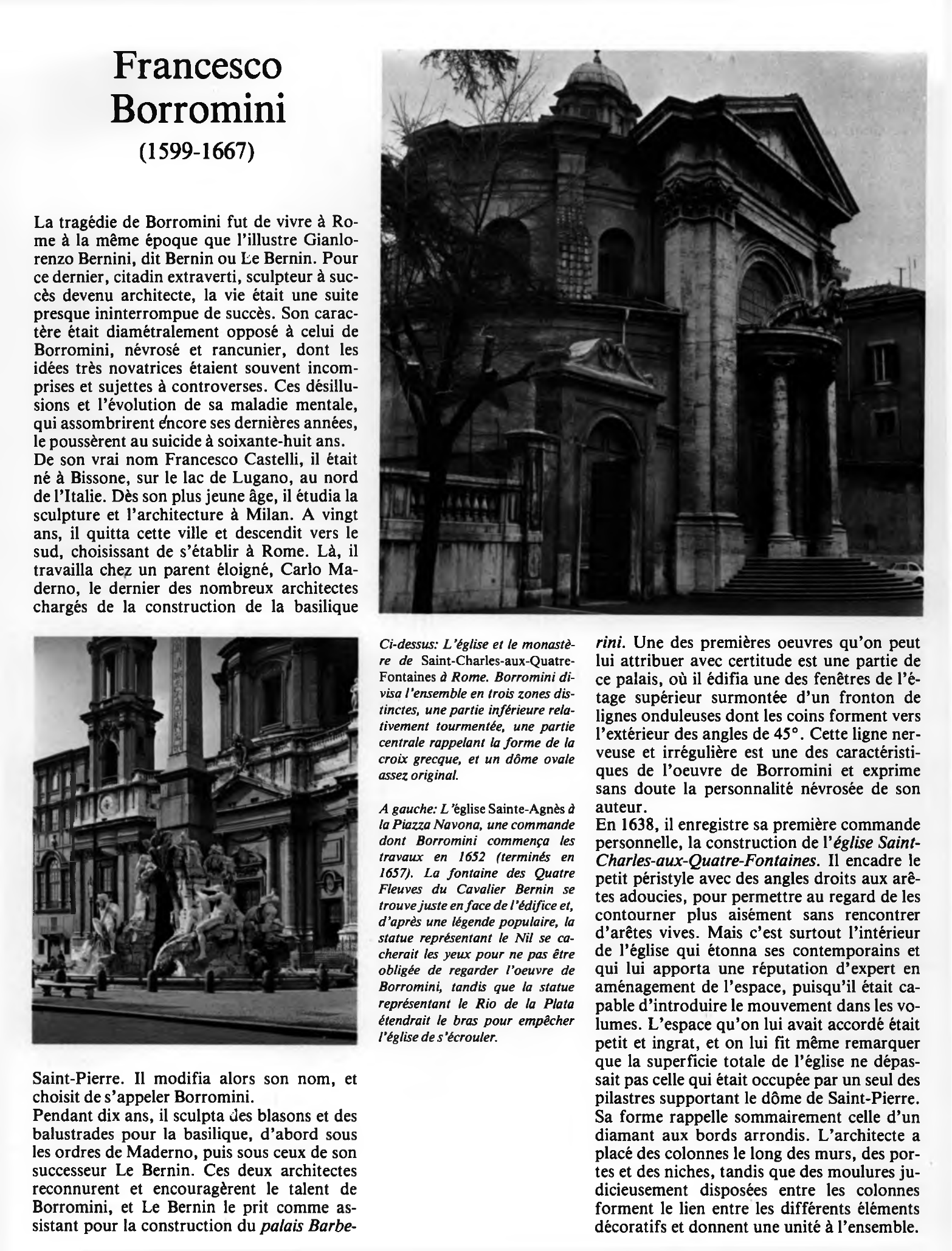 Prévisualisation du document Francesco Borromini
