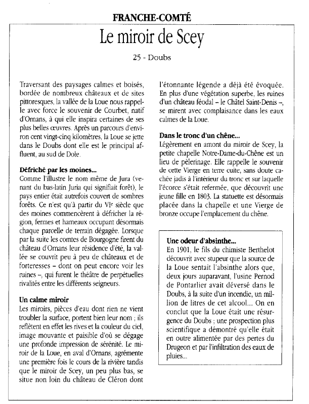 Prévisualisation du document FRANCHE-COMTÉLe miroir de Scey.