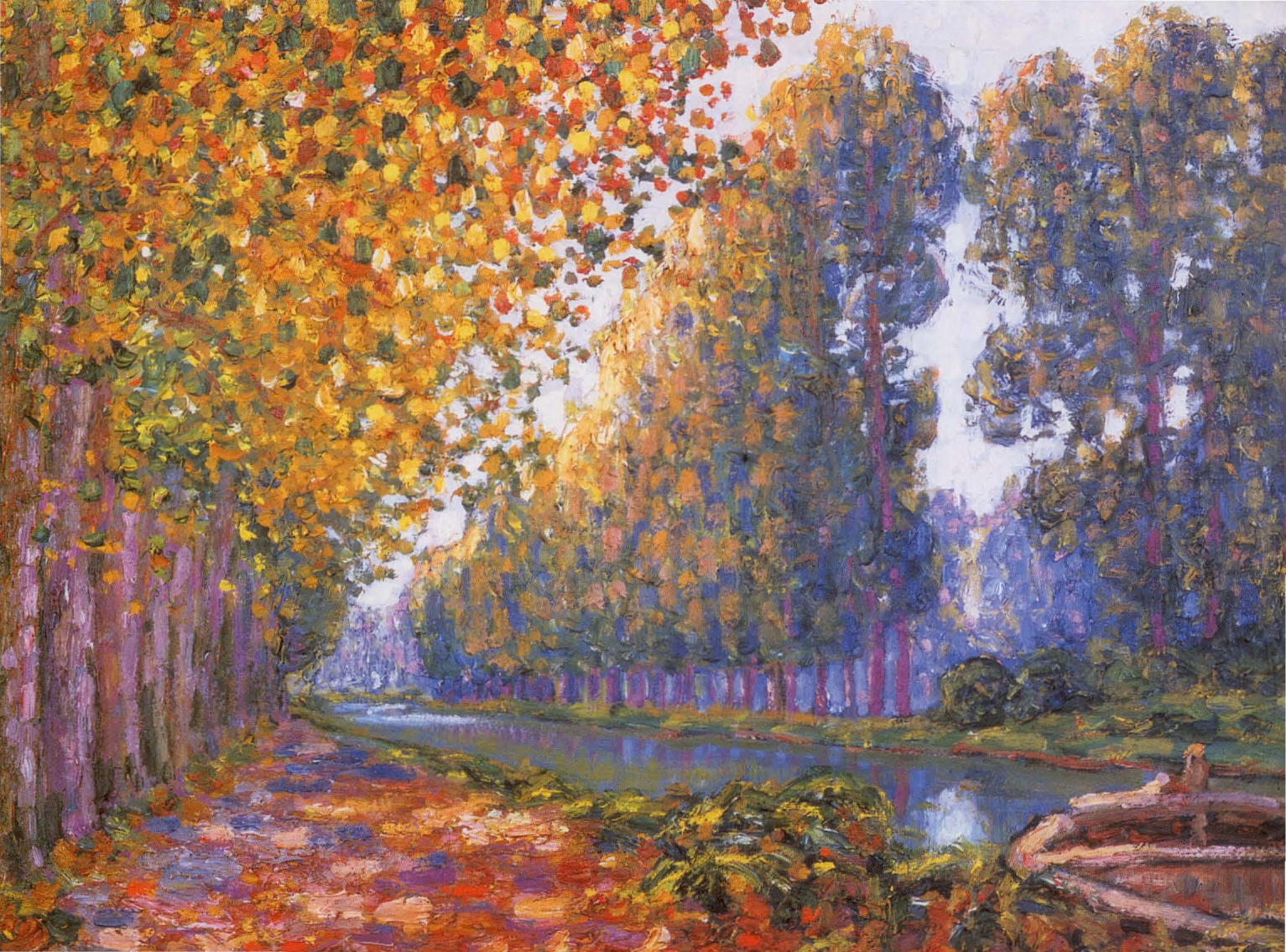 Prévisualisation du document Francis PICABIA:
LE CANAL DE MORET, EFFET D'AUTOMNE (analyse du tableau).