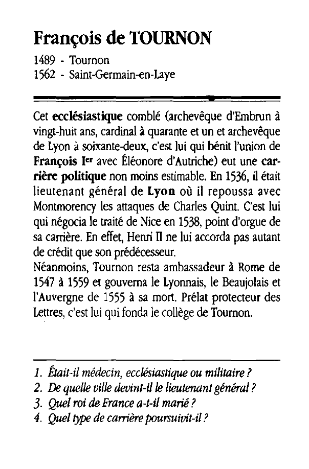 Prévisualisation du document François de TOURNON