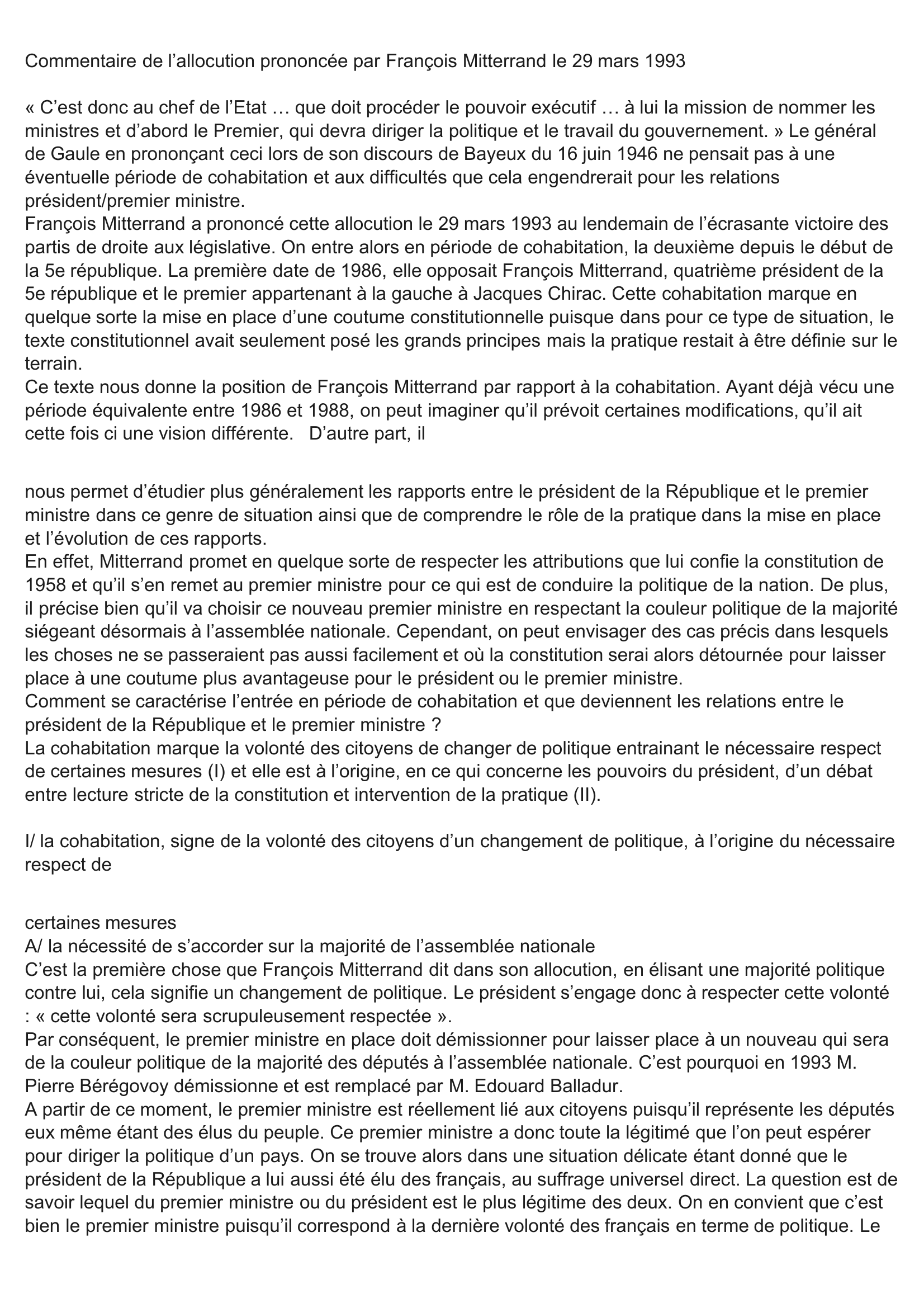 Prévisualisation du document François Mitterrand, chef d'État