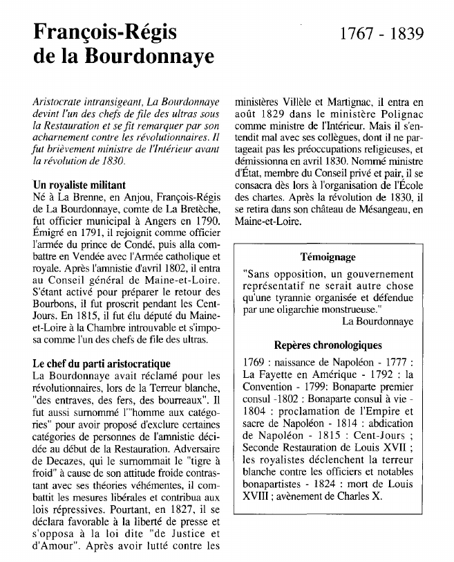 Prévisualisation du document François-Régis	de la Bourdonnaye.