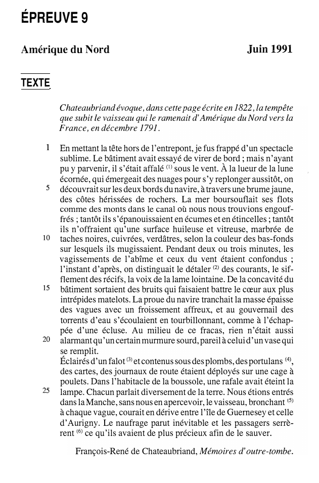Prévisualisation du document François-René de Chateaubriand, Mémoires d'outre-tombe.